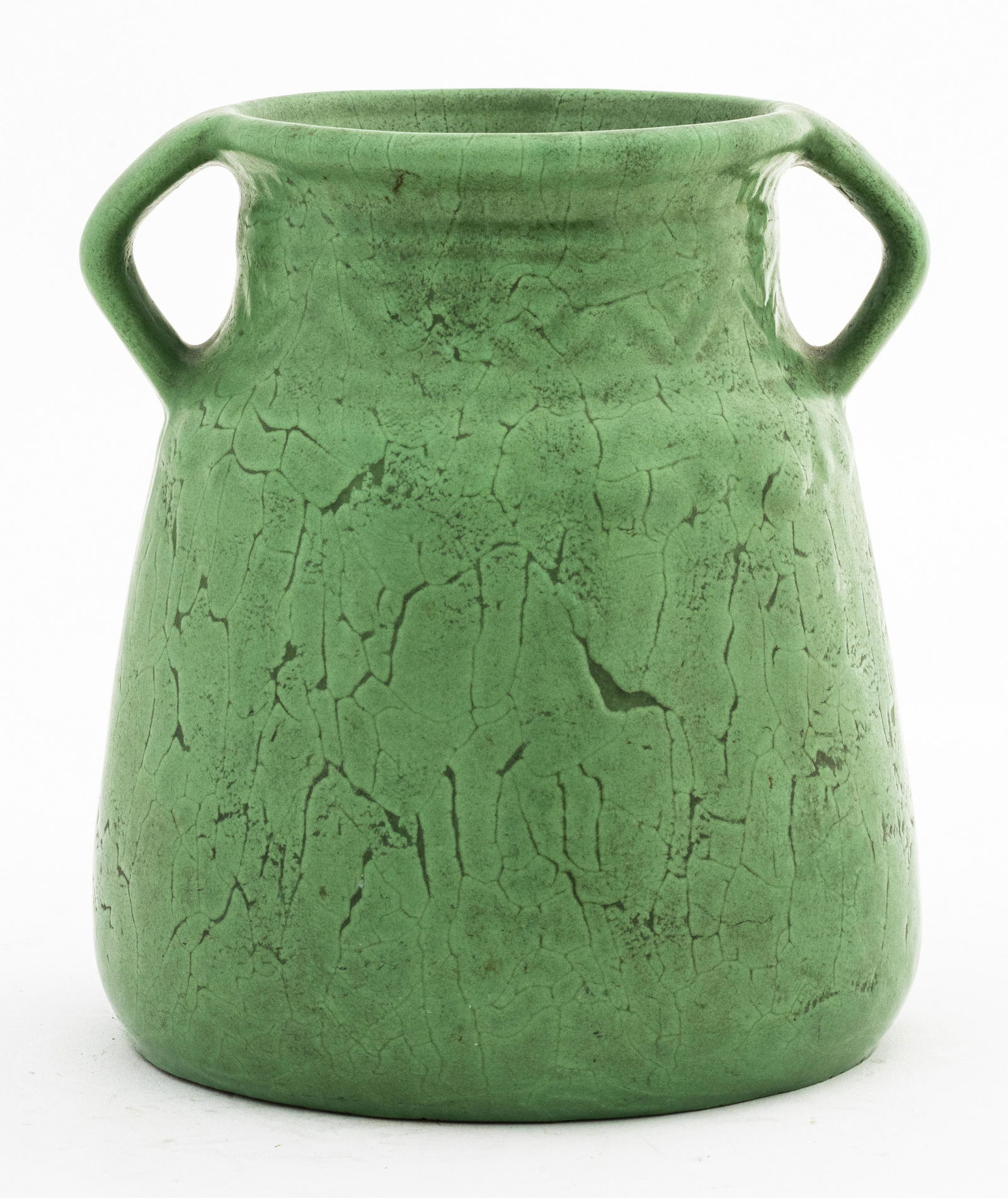 Arts & Crafts Matte Green Pottery Vase (1 of 6)