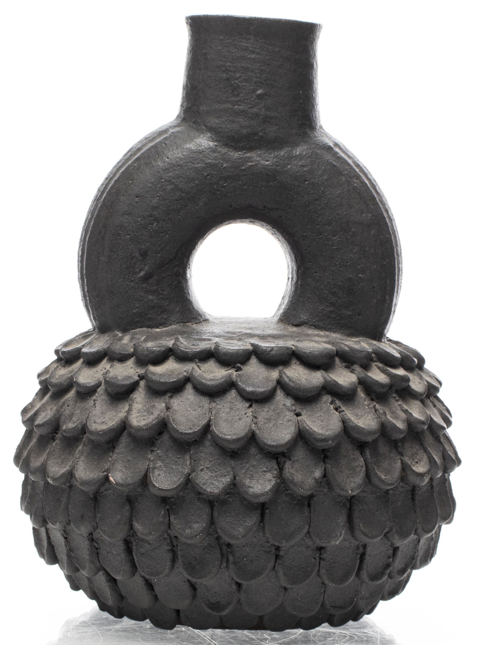 June Johnson Modern Glazed Art Pottery Gourd Vase (1 of 6)