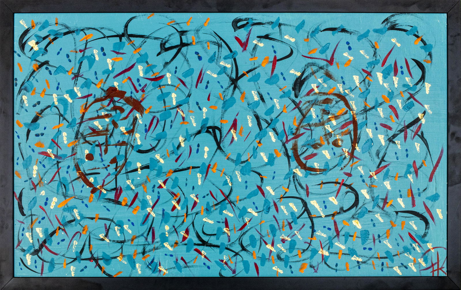 Herman Hershel Kahan Abstract Acrylic on Board (1 of 8)