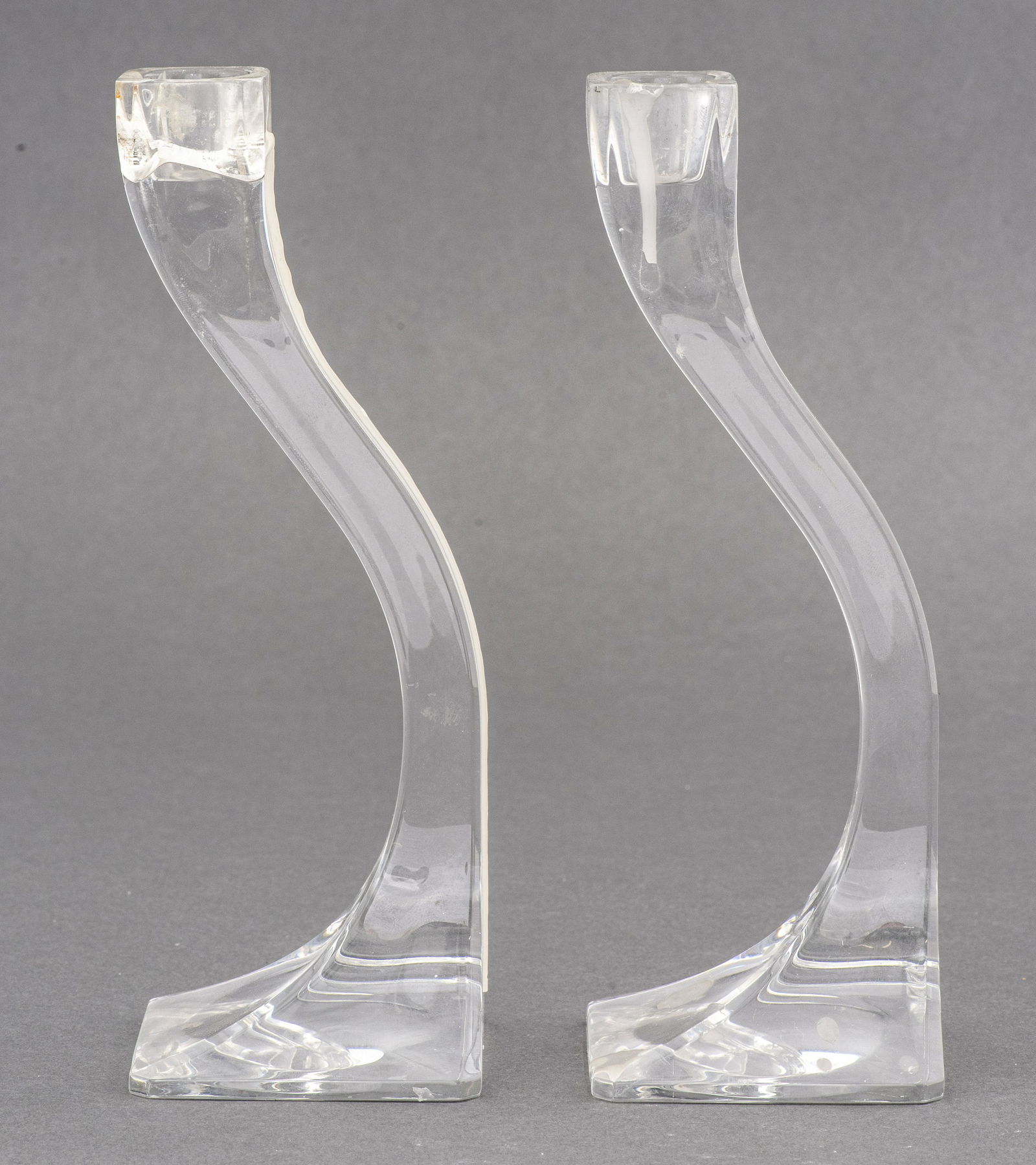 Riedel Crystal Glass Candlesticks, Pair (1 of 3)