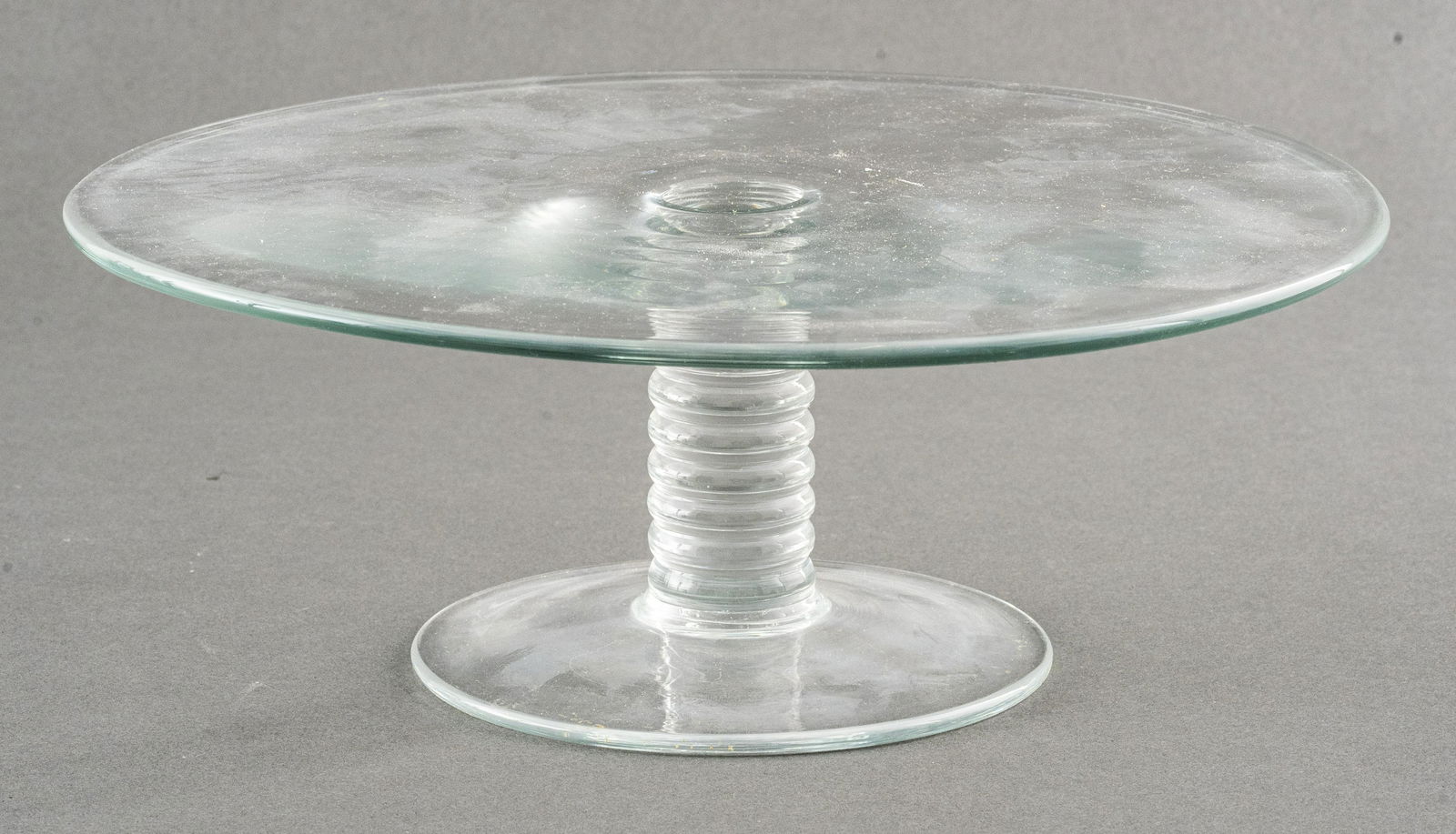 Modern Clear Glass Cake Stand (1 of 6)