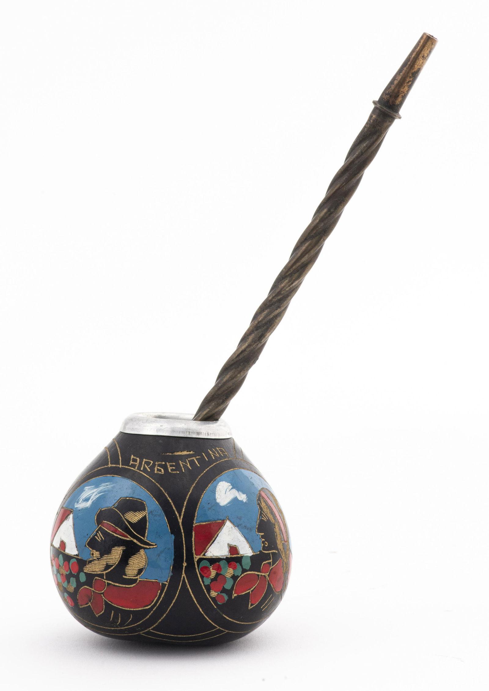 Yerba Mate Gourd Cup & Bombilla (1 of 4)