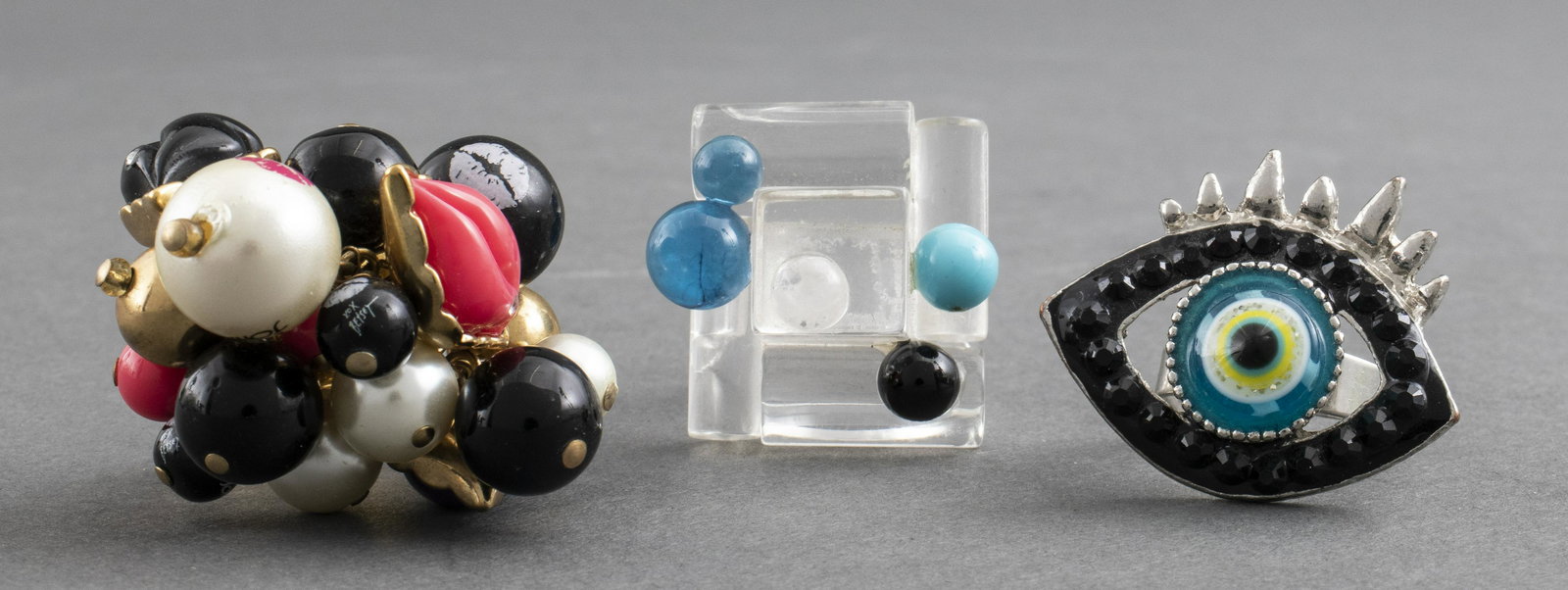 Betsey Johnson & Other Sculptural Fashion Rings, 3 (1 of 2)
