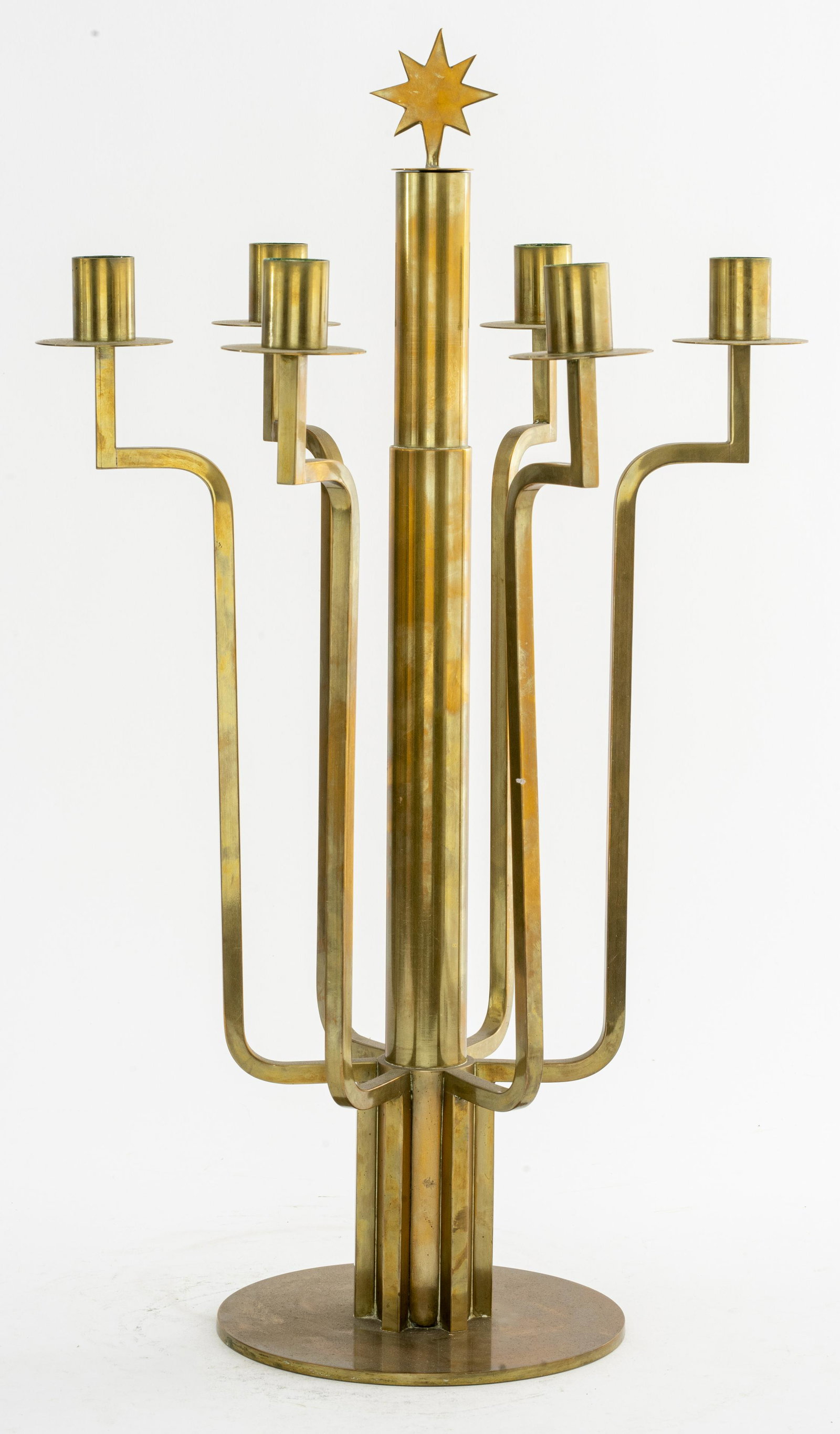 Secessionist Brass Candelabra (1 of 7)