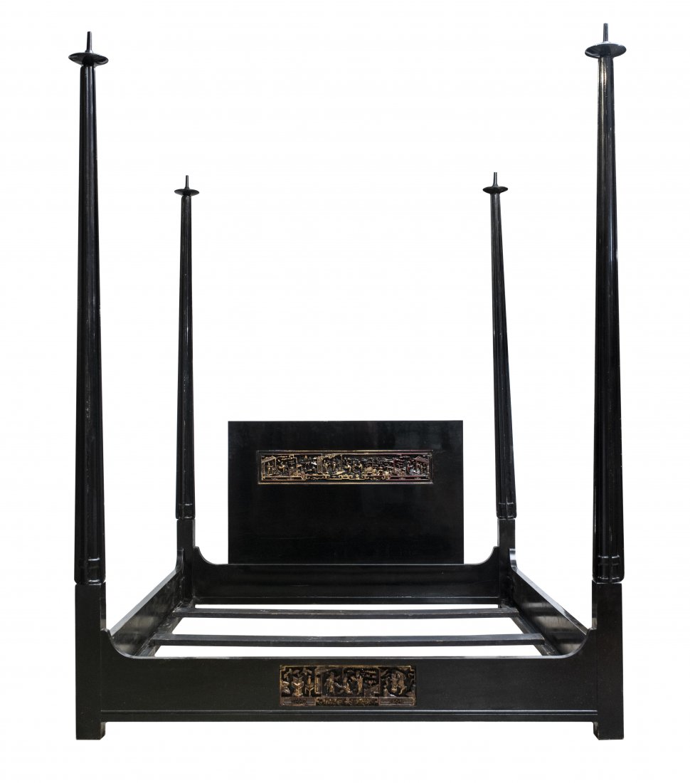 James Mont Asian Modern Four Poster Bed (1 of 9)