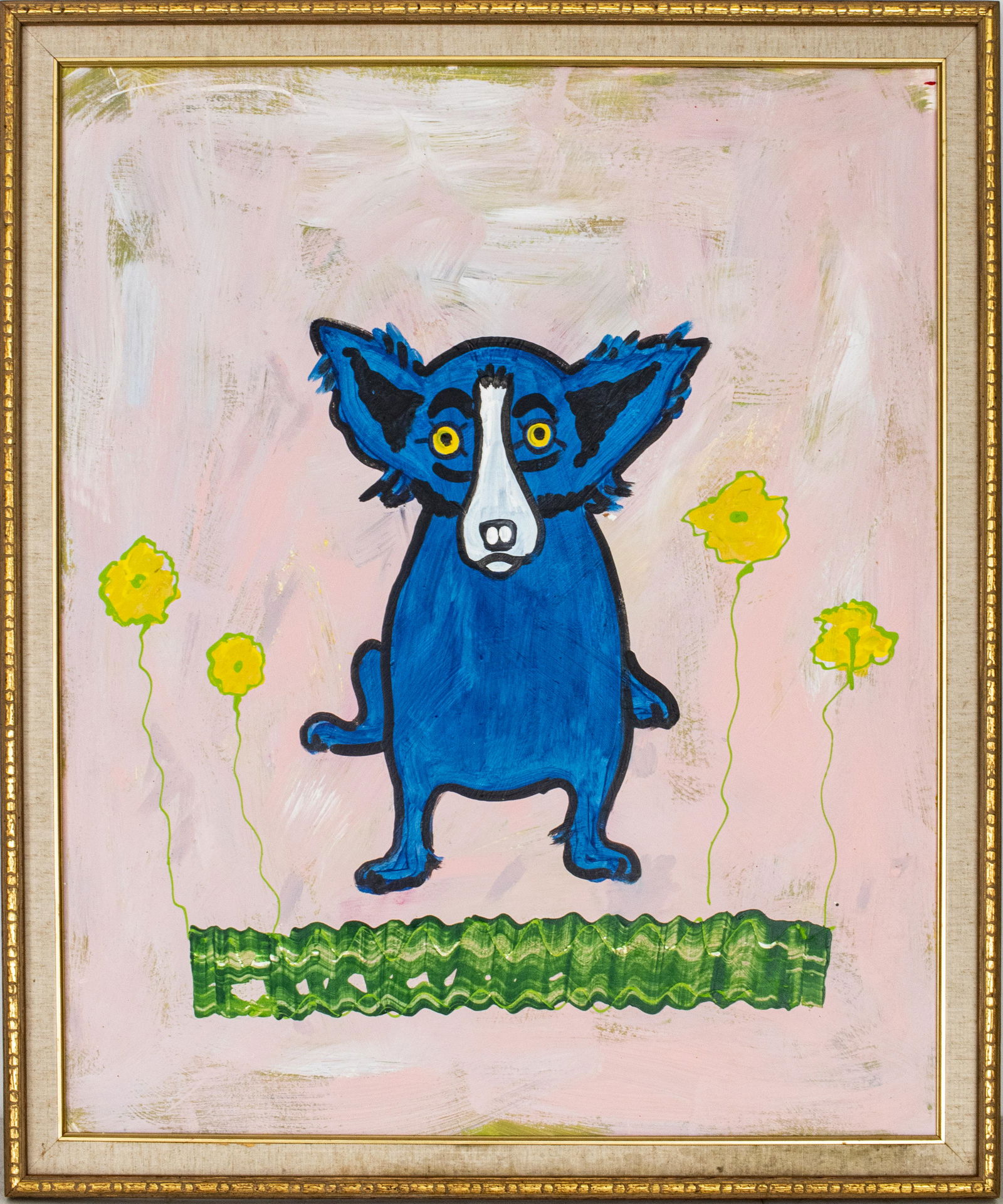 After George Rodrigue "Blue Dog" Oil on Board (1 of 10)