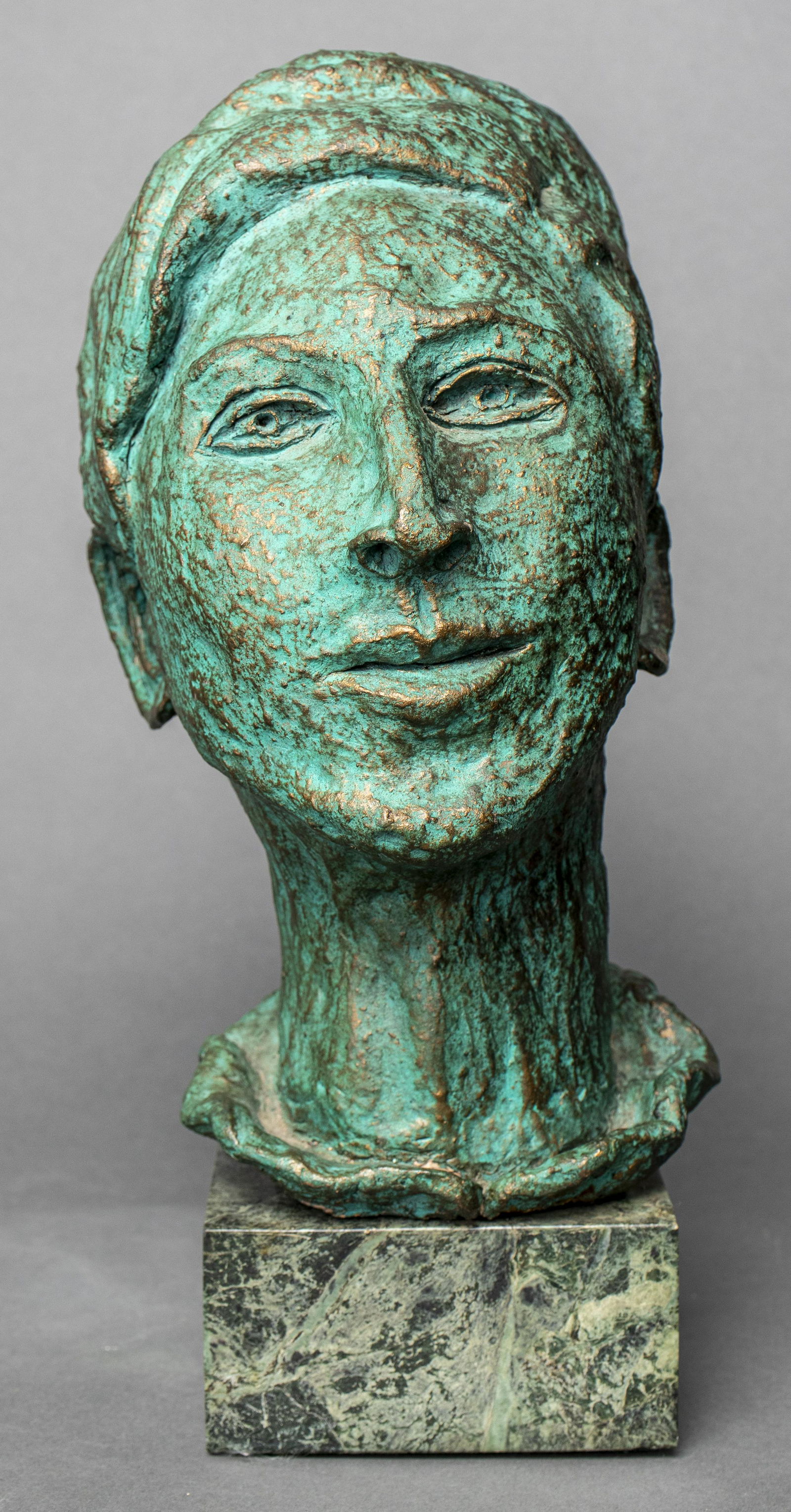 Modern Mixed Media Portrait Bust Of A Woman (1 of 9)