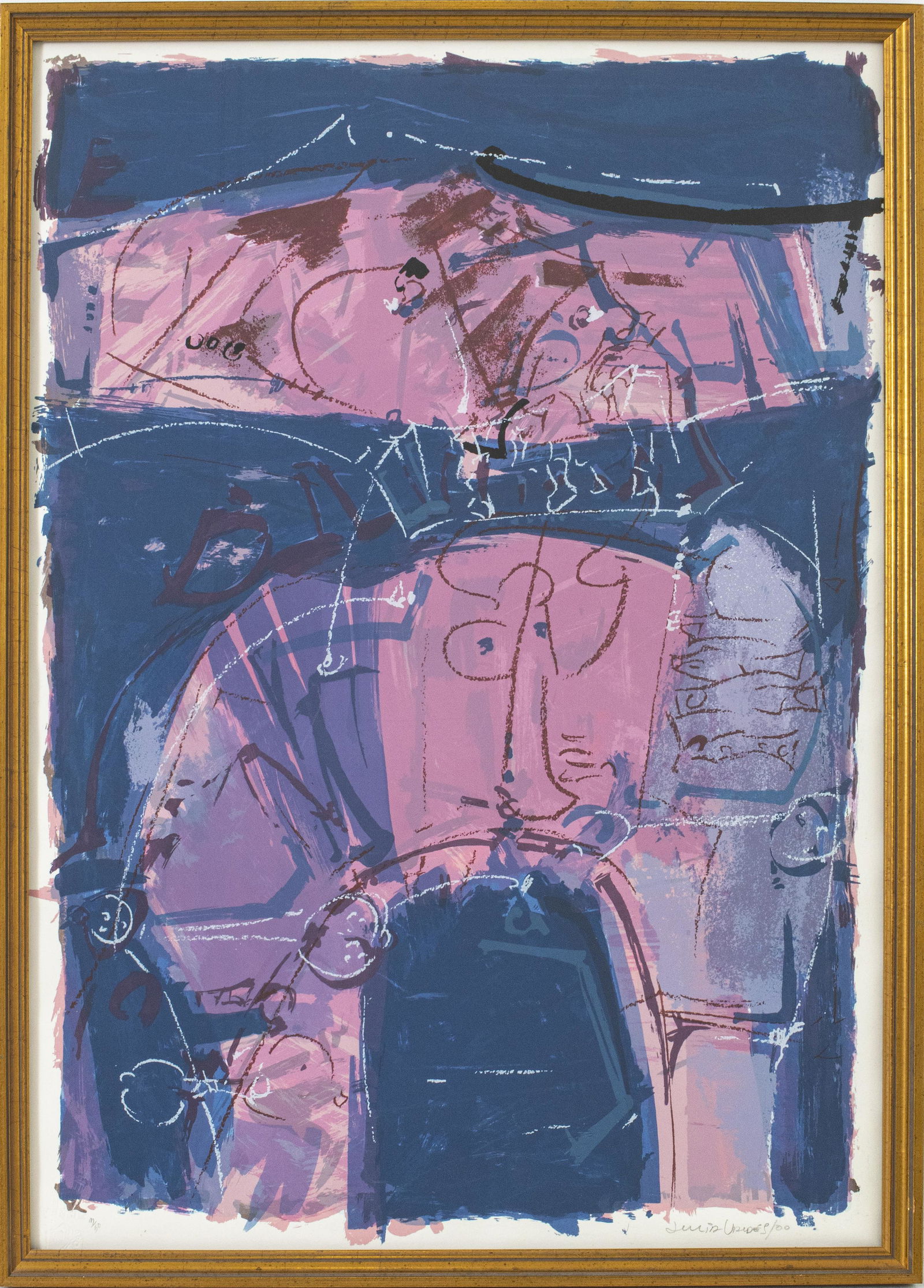 Julia Valdes Cuban Abstract Silkscreen, 2000 (1 of 10)