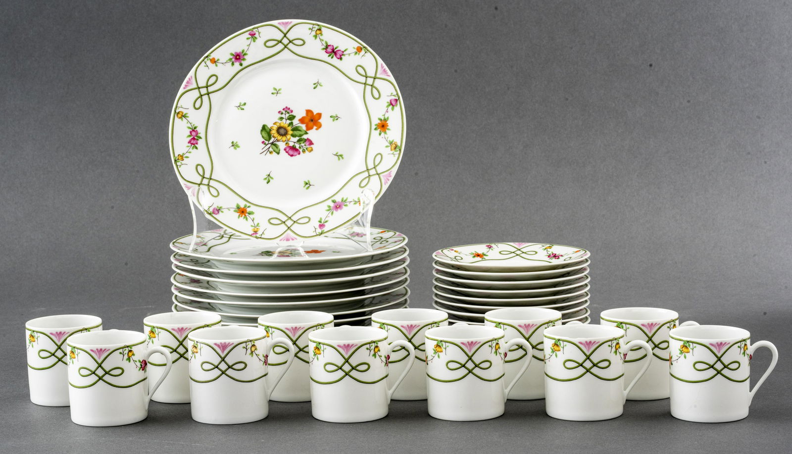 Ceralene "Guirlandes" Limoges Dessert Set, 34 (1 of 9)