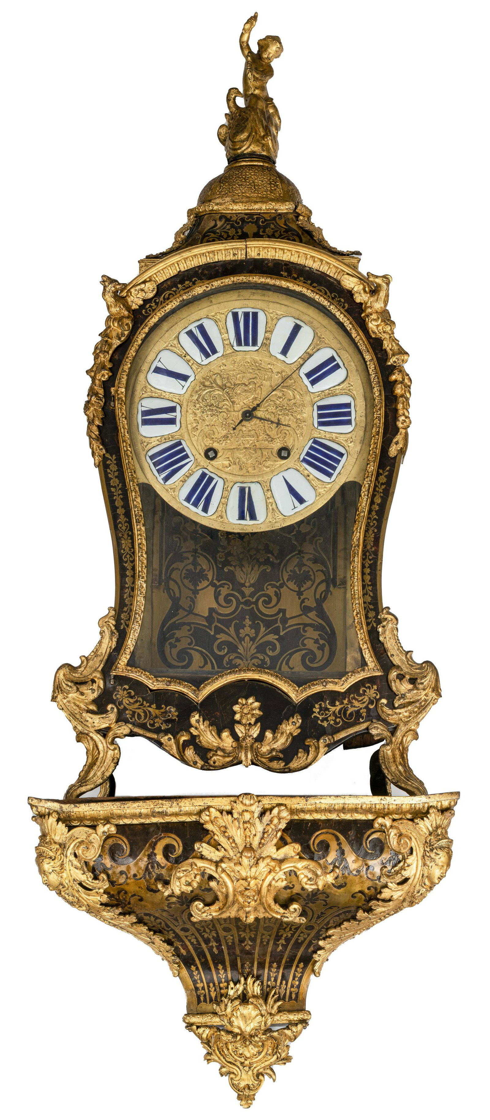 French Louis XIV Brezagier Boulle Cartel Clock (1 of 9)