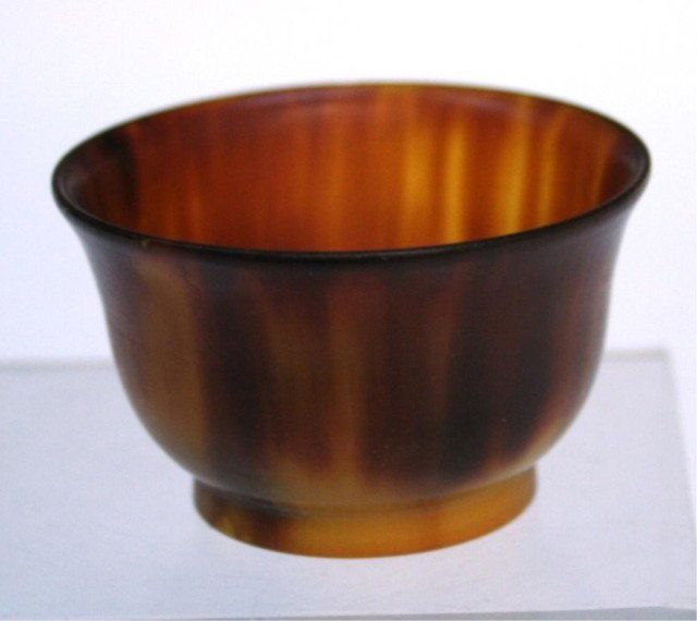 Chinese Small Translucent Rhino Horn Cup - 3