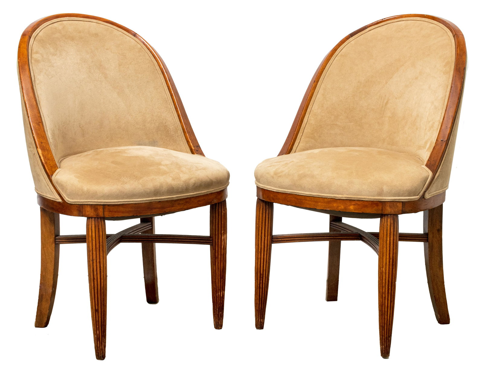 Ruhlmann Manner Art Deco Slipper Chairs, Pr (1 of 12)