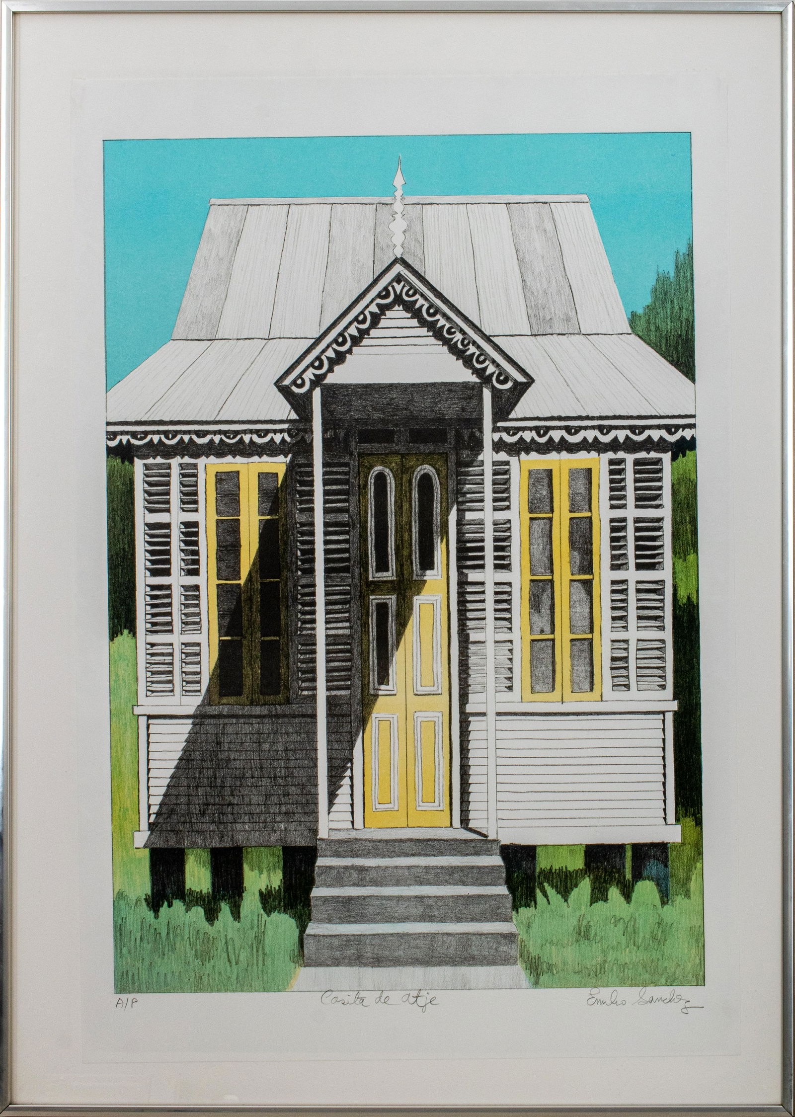 Emilio Sanchez "Casita de Atje" Artist's Proof (1 of 9)