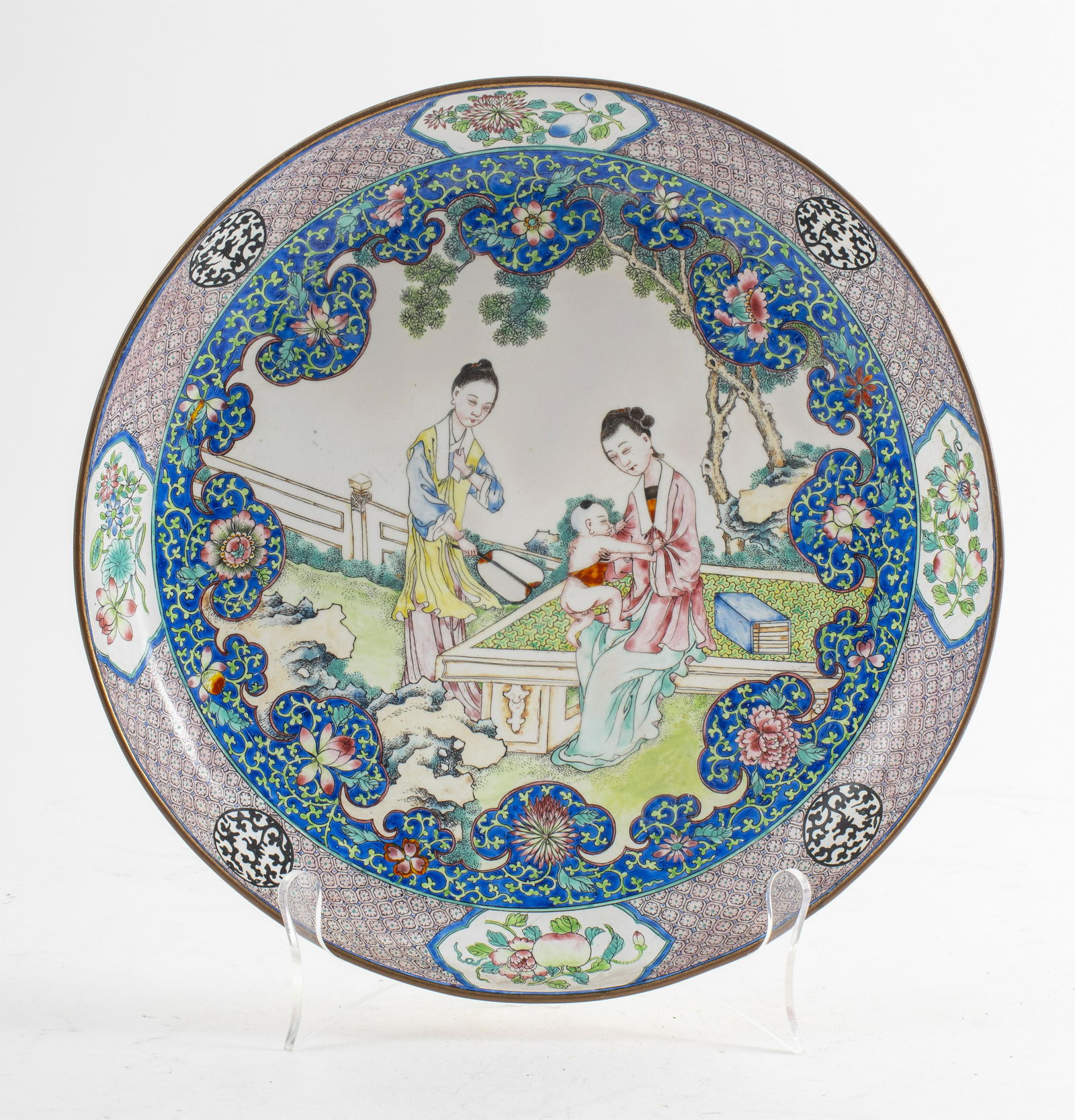 Chinese Canton Enamel Plate (1 of 9)