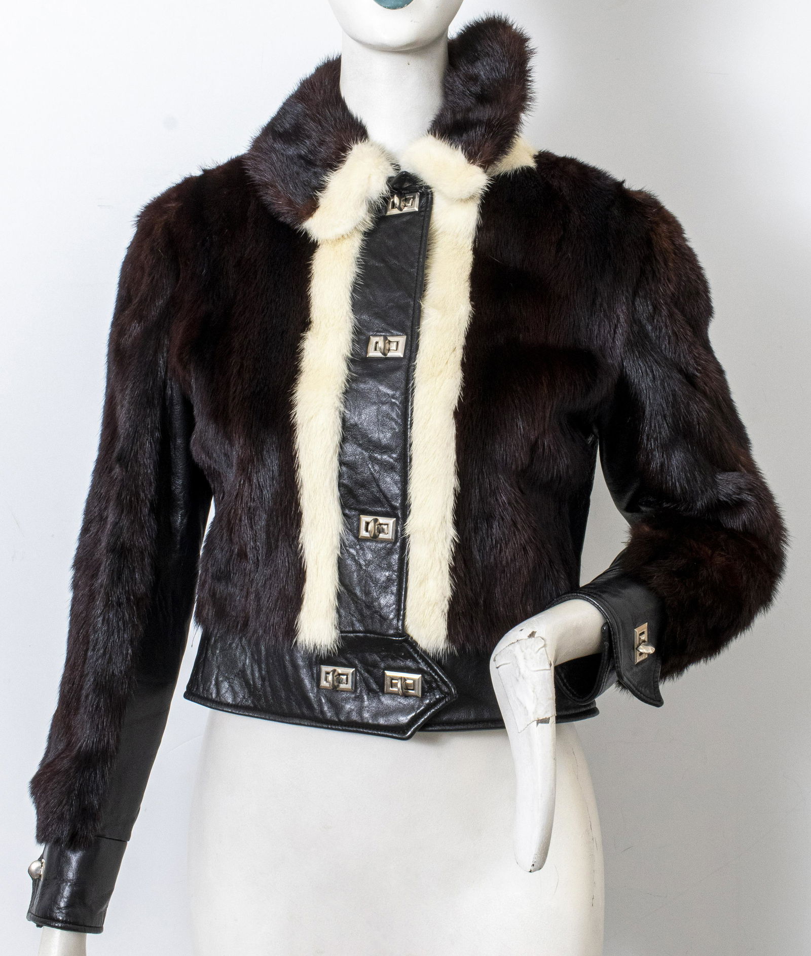 Fox Fur and Leather Jacket (1 of 10)