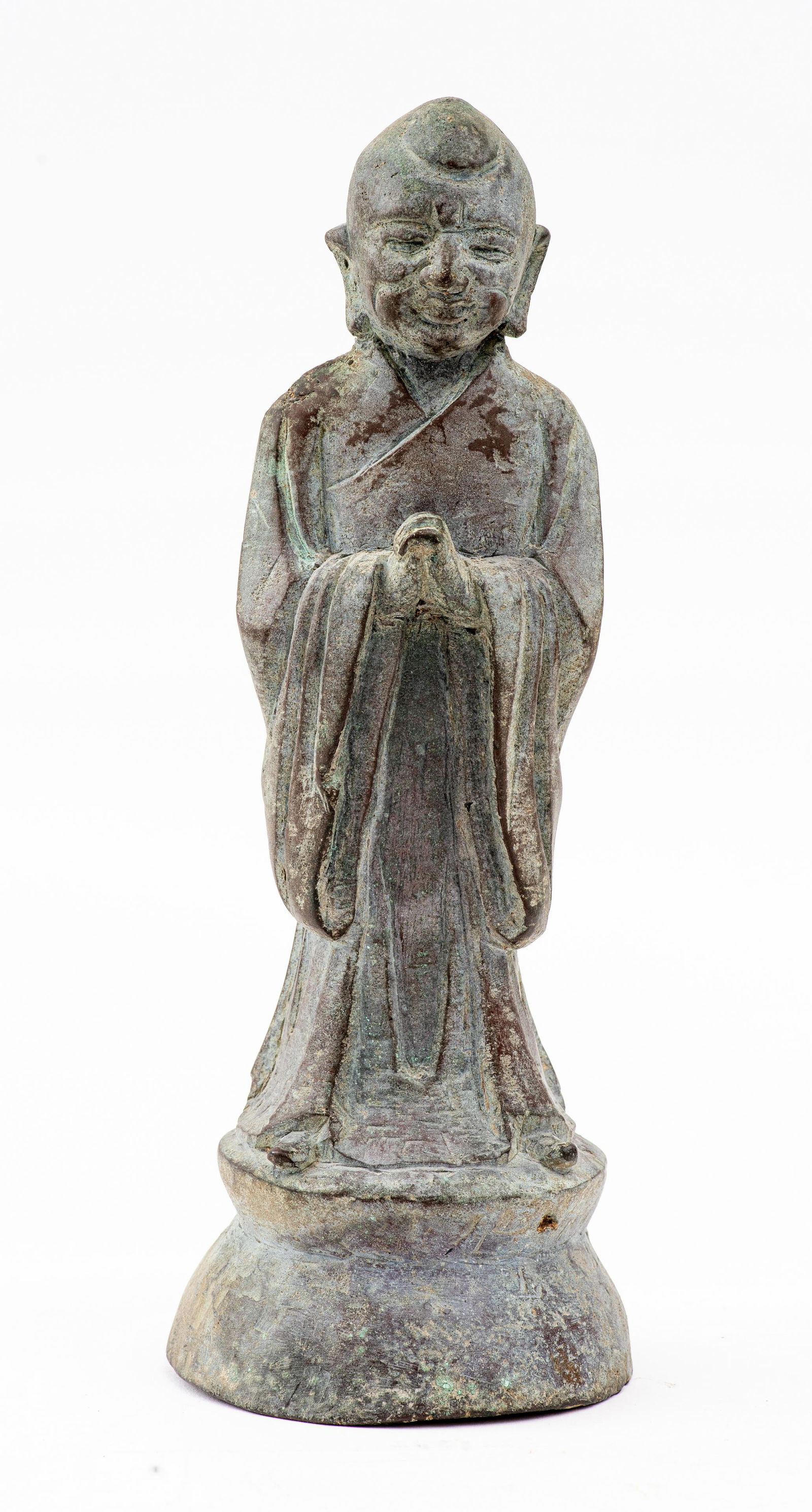 Chinese Bronze Sculpture of a Monk (1 of 9)