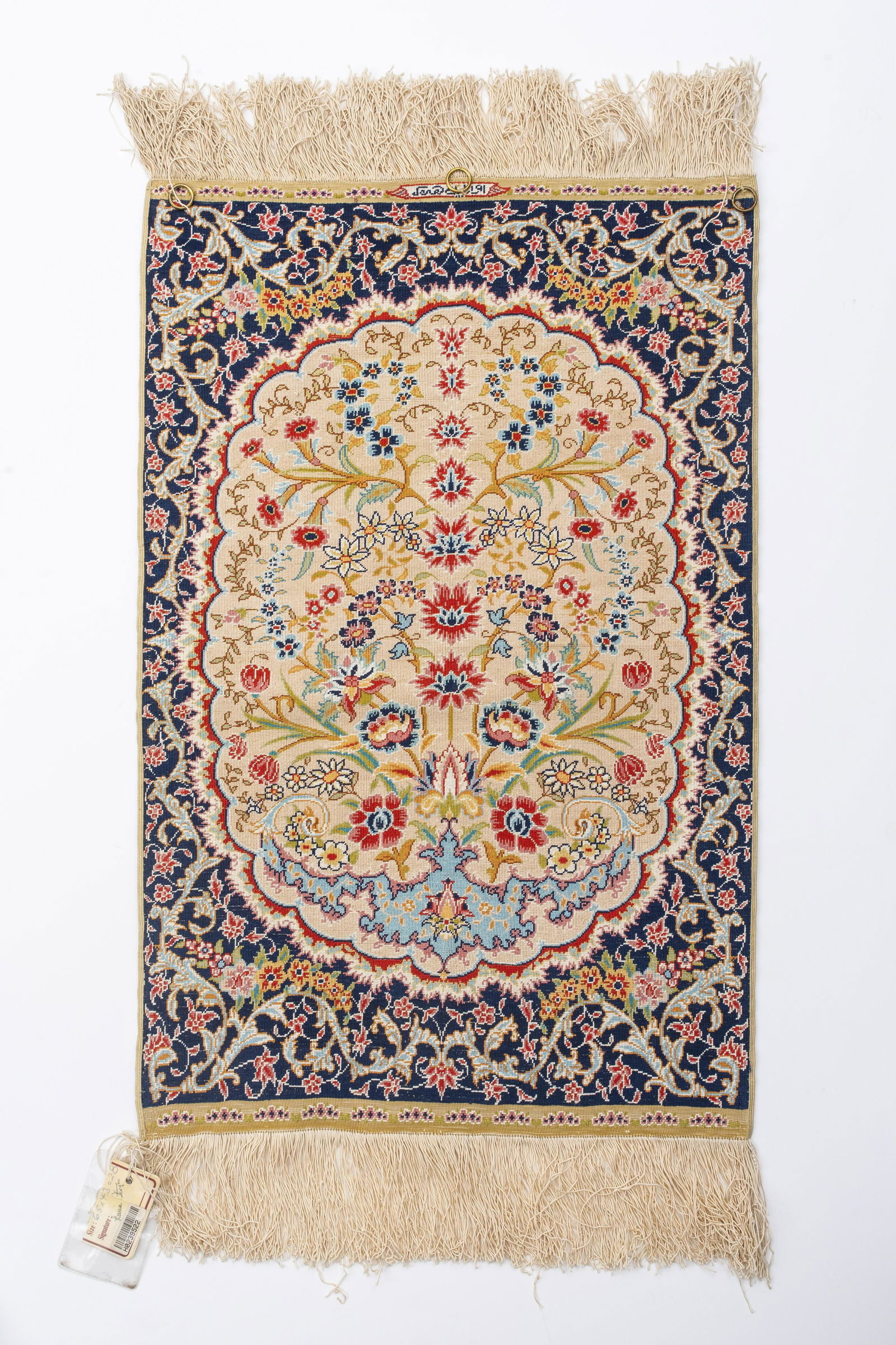Turkish Signed Silk Hereke Ozipek Rug (1 of 6)