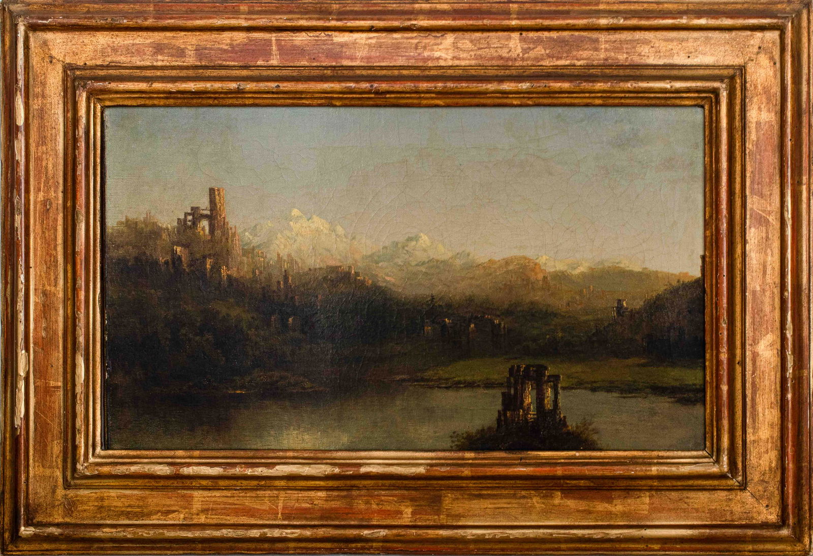 Henry Cole Attr. Oil on Canvas Mythical Landscape (1 of 11)