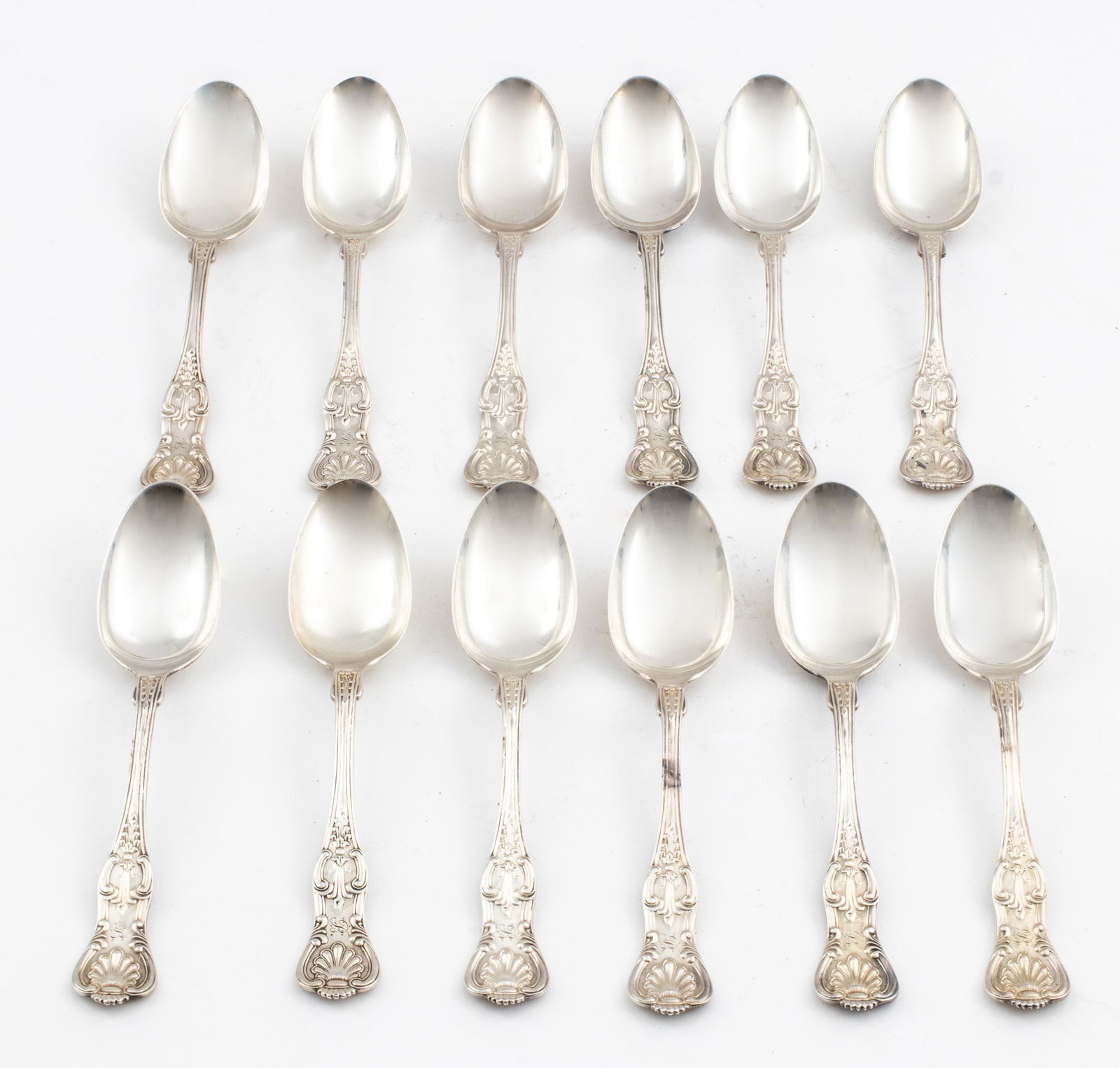 Sterling Silver Soup Spoons, 12 (1 of 8)
