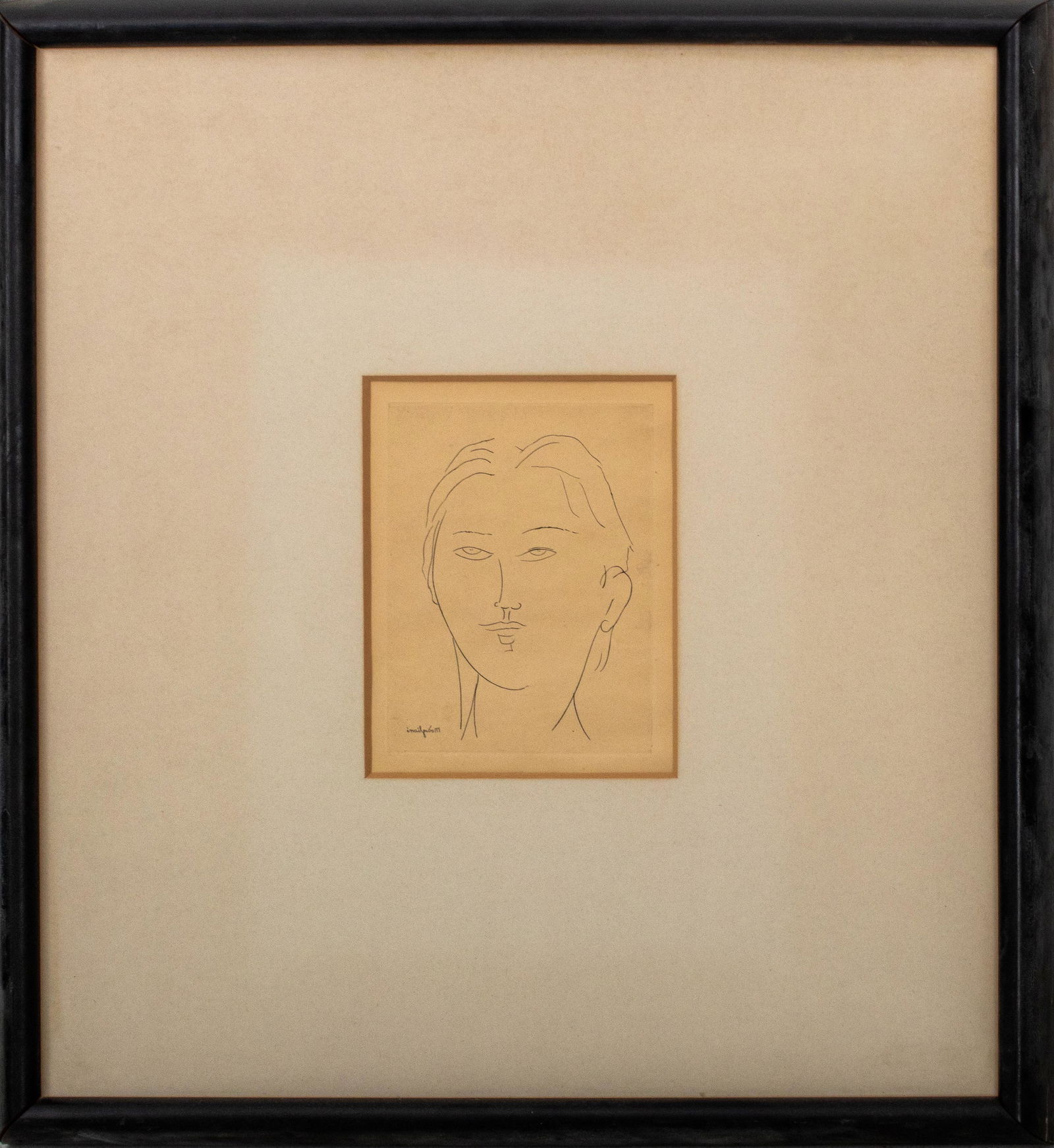 Amedeo Modigliani Portrait Etching on Paper (1 of 8)