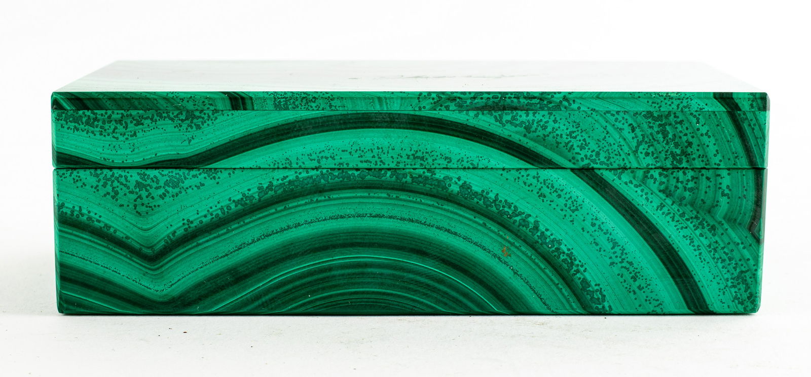 Malachite Hinged Box with Quartz Lining (1 of 11)