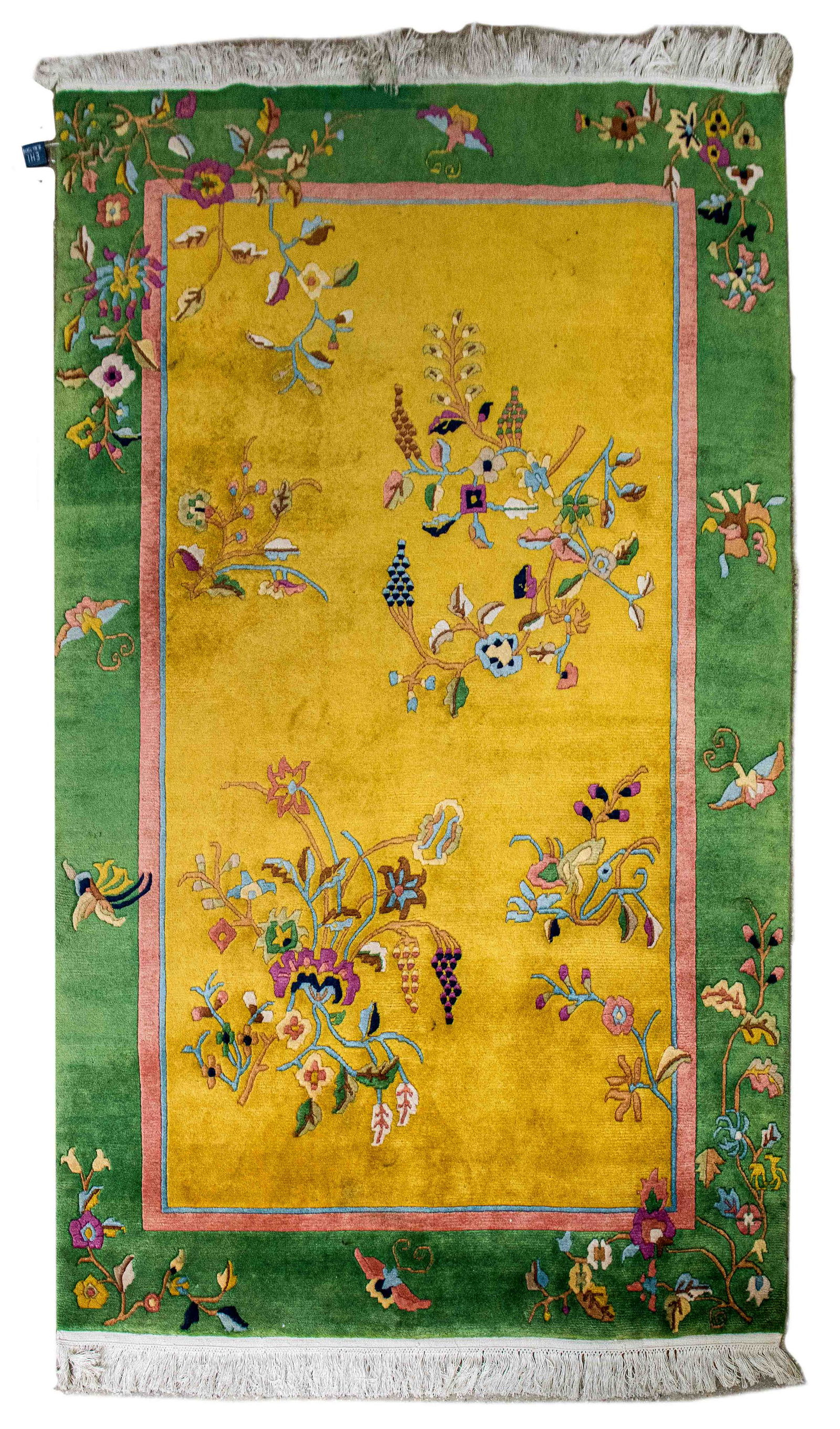 Chinese Art Deco Manner Floral Rug (1 of 9)