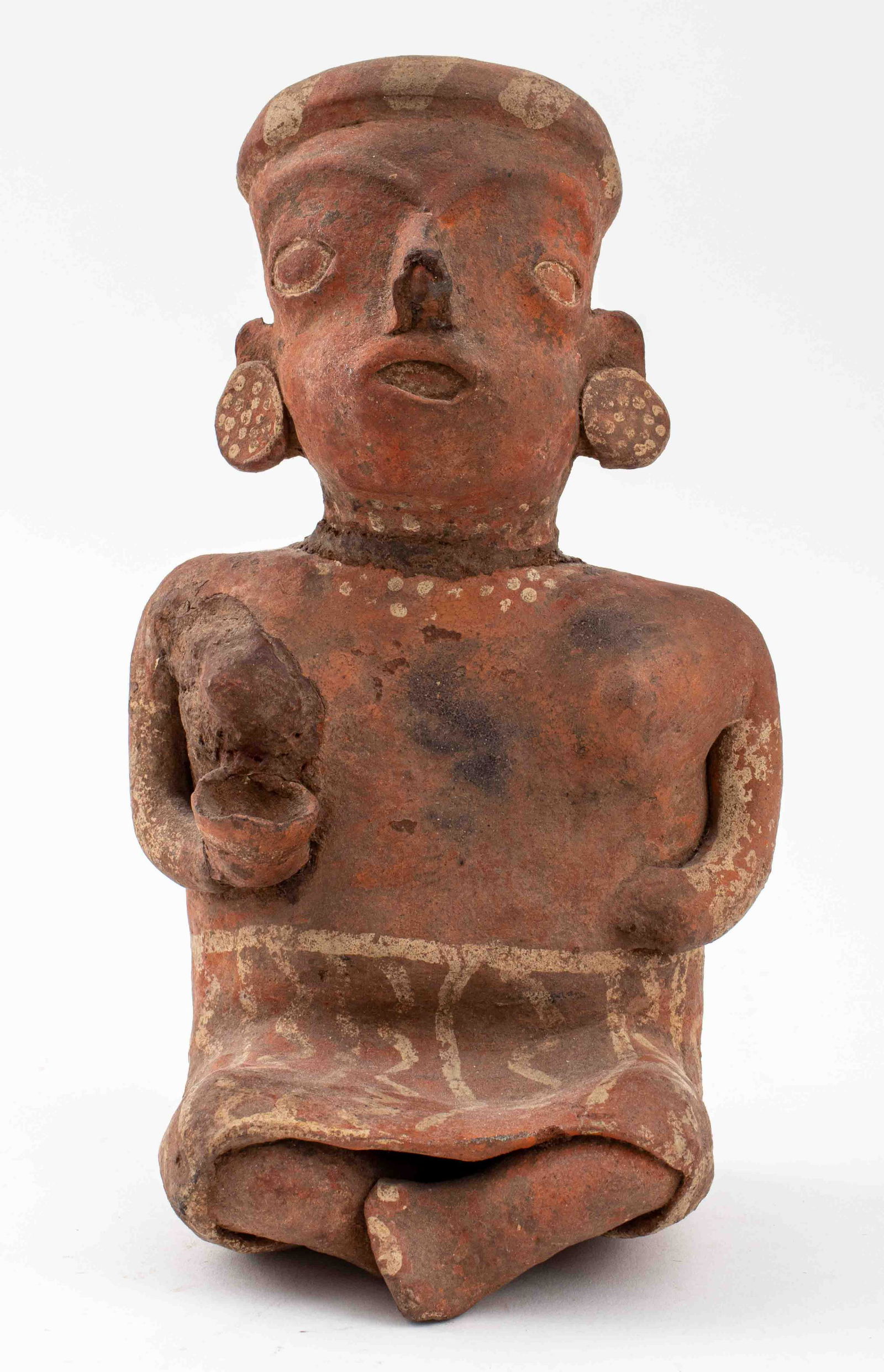 Pre-Columbian Nayarit Seated Female Figurine (1 of 10)