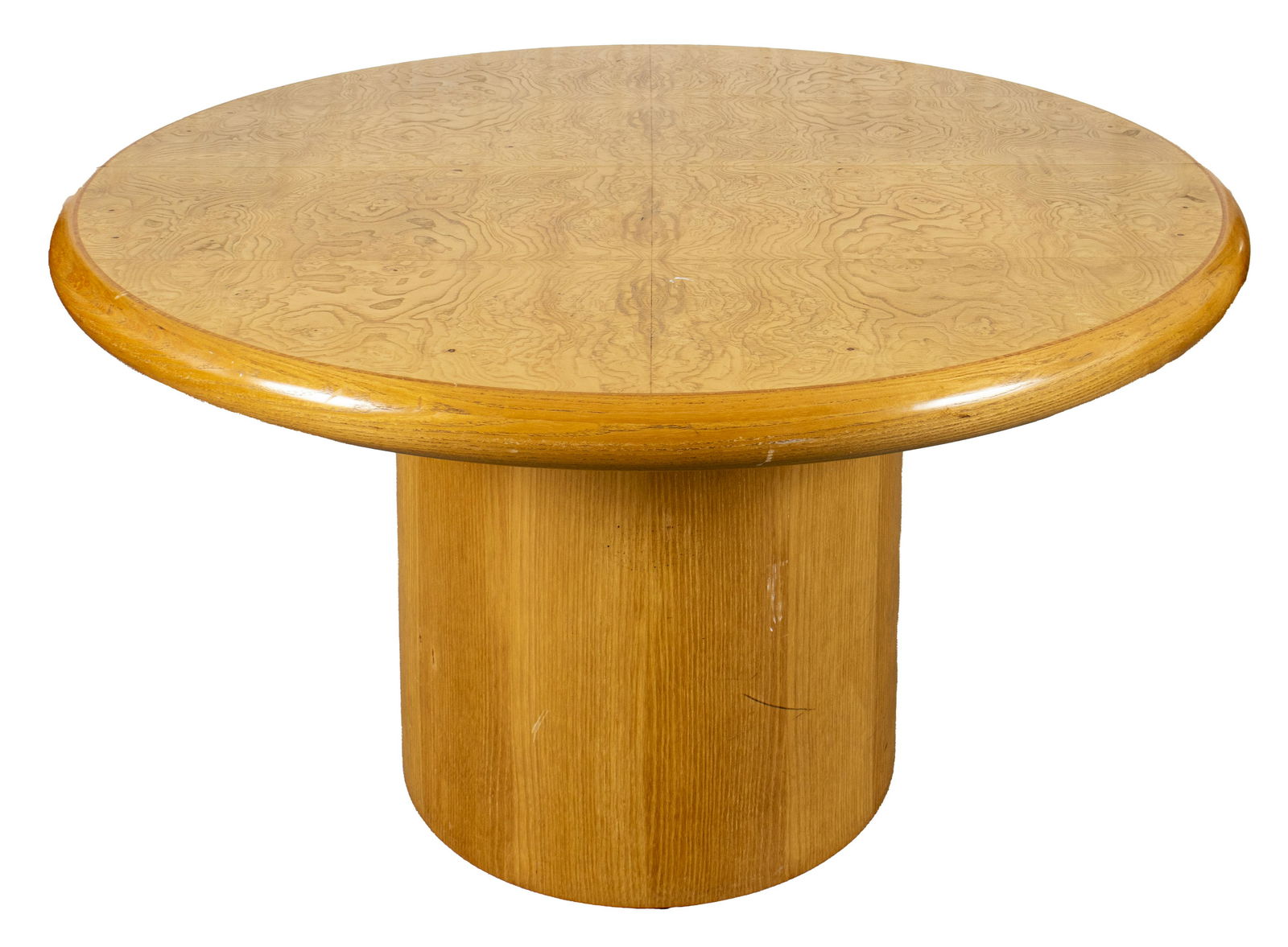 Pace Burl Wood Extendable Round Dining Table (1 of 7)
