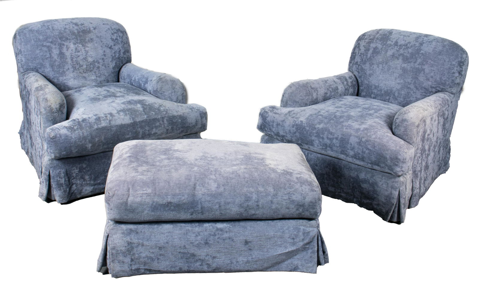 Upholstered Armchairs & Ottoman (1 of 12)
