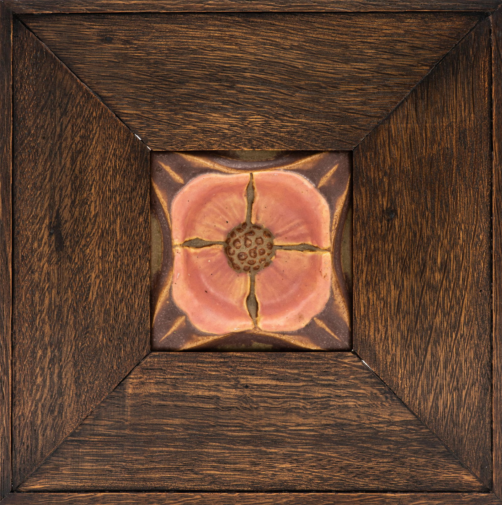 Rookwood Pottery Arts & Crafts Faience Floral Tile (1 of 6)