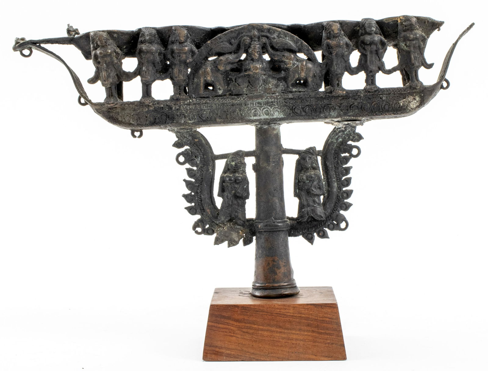 Southeast Asian Cast Iron Oil Lamp (1 of 10)