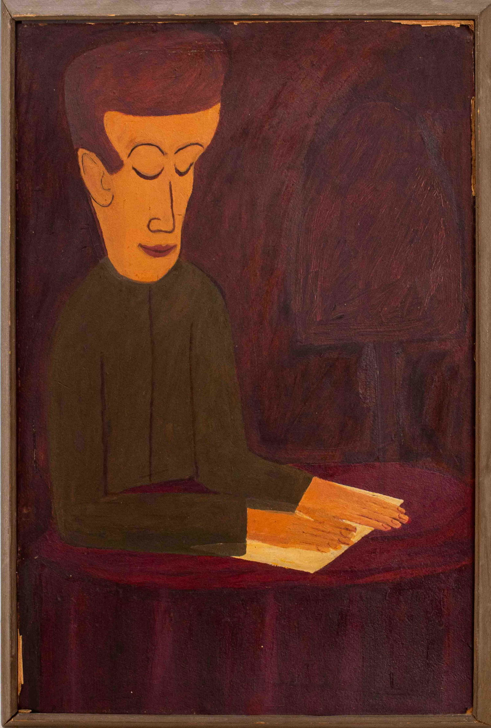 German Modernist Signed Portrait of a Man (1 of 9)