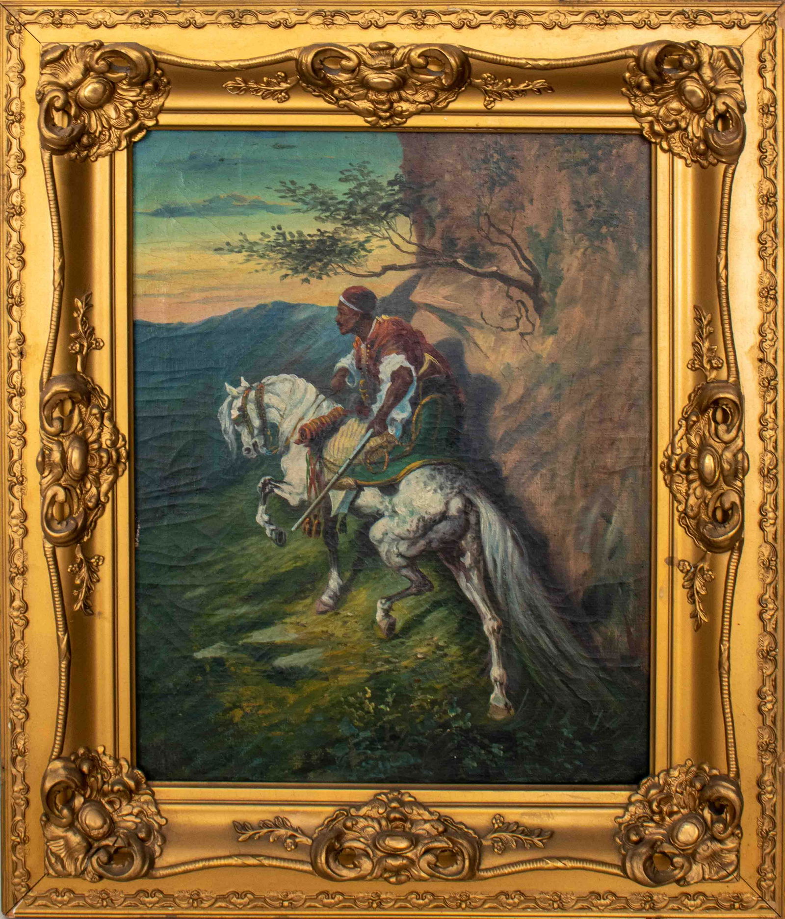 After Adolf Schreyer "The Arab Horseman" Oil (1 of 10)