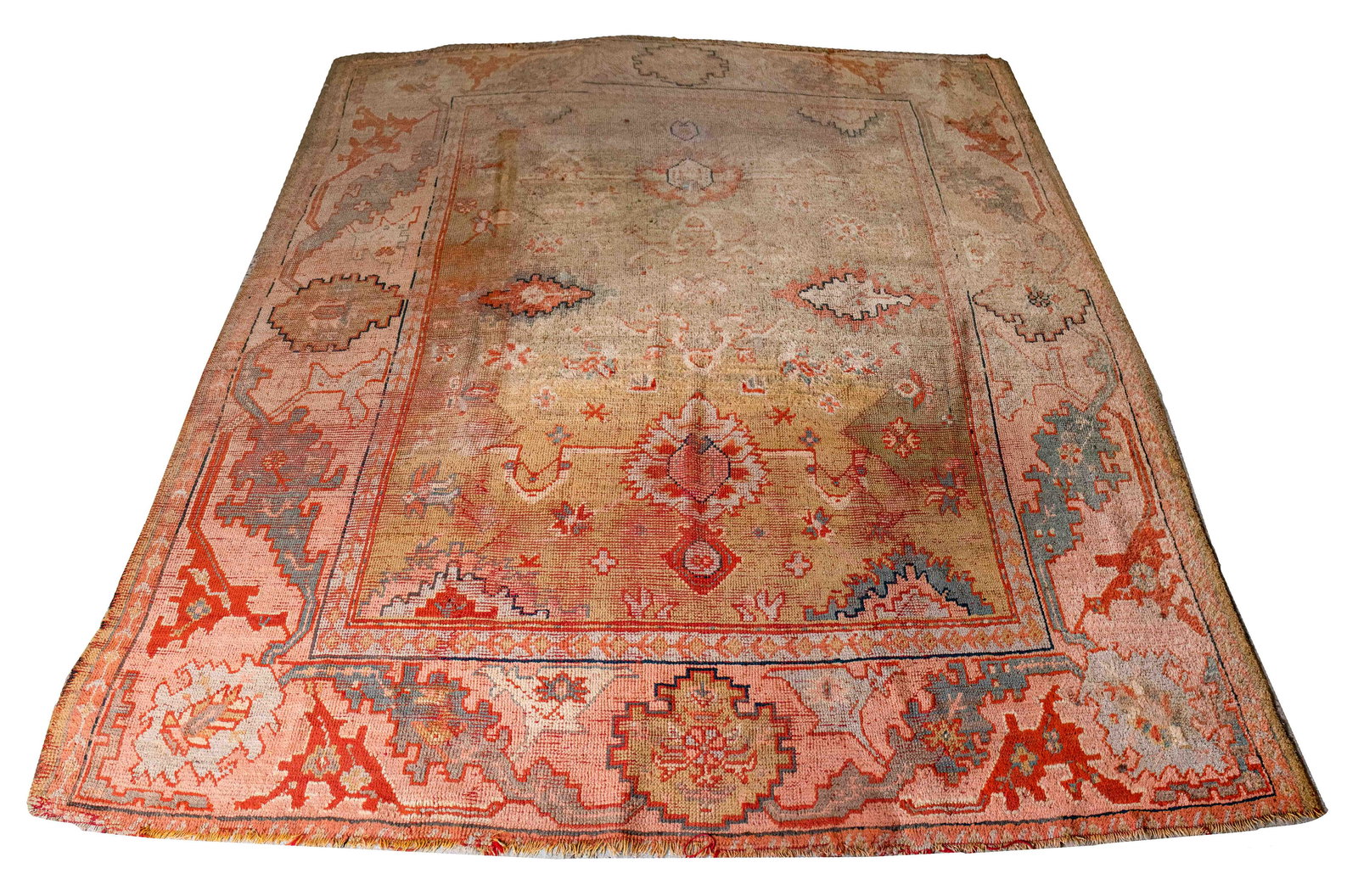 Antique Turkish Oushak Rug (1 of 8)