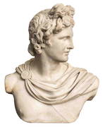 Grand Tour Apollo Belvedere Carved Marble Bust (1 of 11)