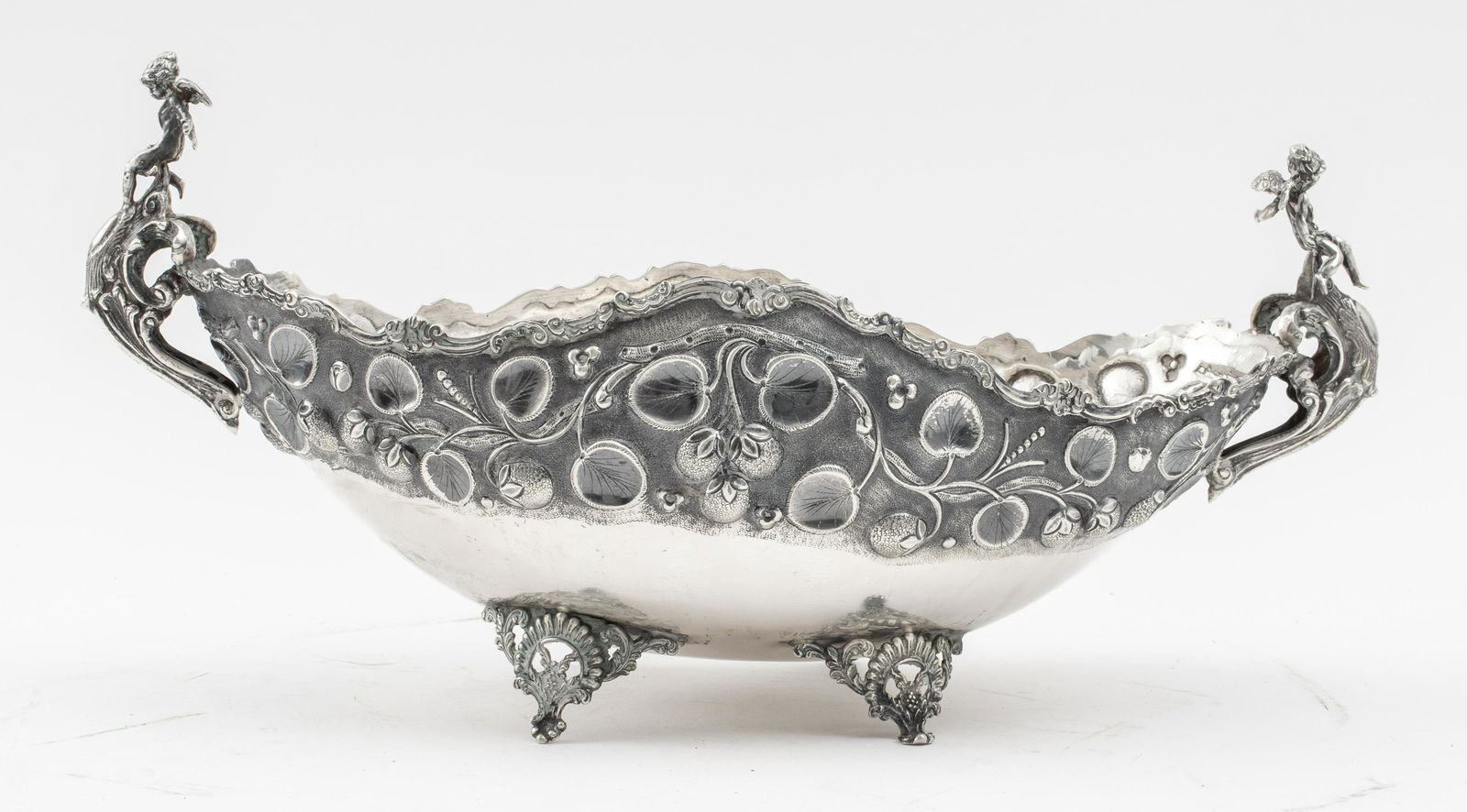 Large Greek Rococo Style Sterling Centerpiece Bowl (1 of 11)