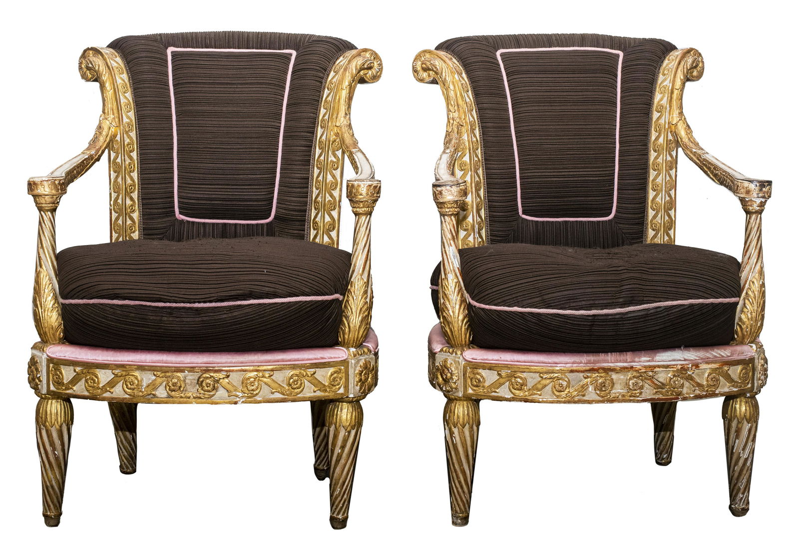 Northern Italian Giltwood Armchairs, c. 1800 (1 of 10)
