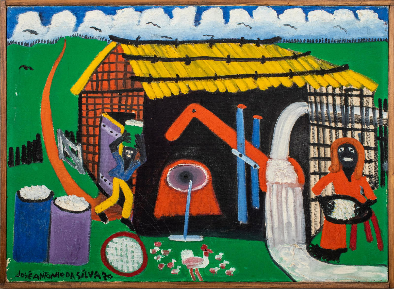 Jose Antonio da Silva Country Scene Oil on Canvas (1 of 9)