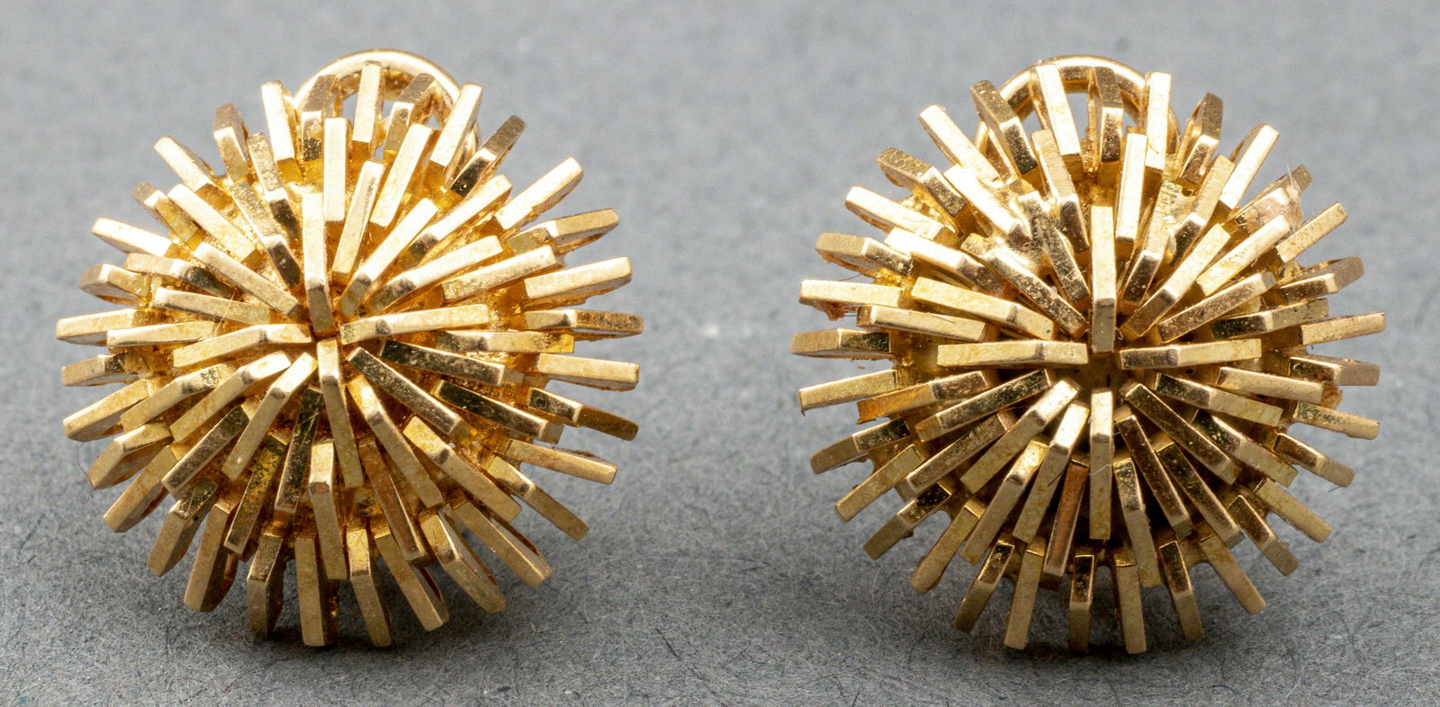 TORSAL Modernist 18K Yellow Gold Dome Earrings (1 of 10)