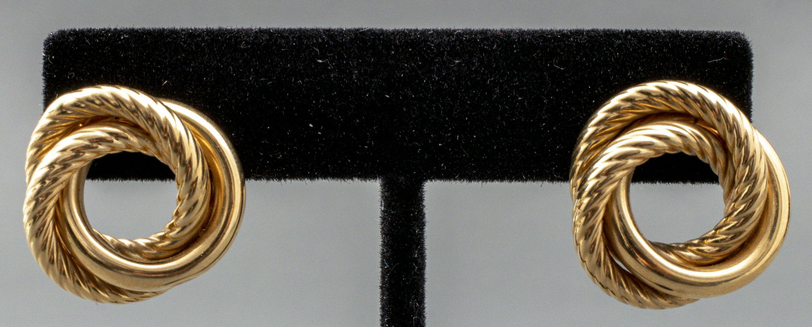 Vintage 14K Yellow Gold Large Knot Earrings (1 of 7)