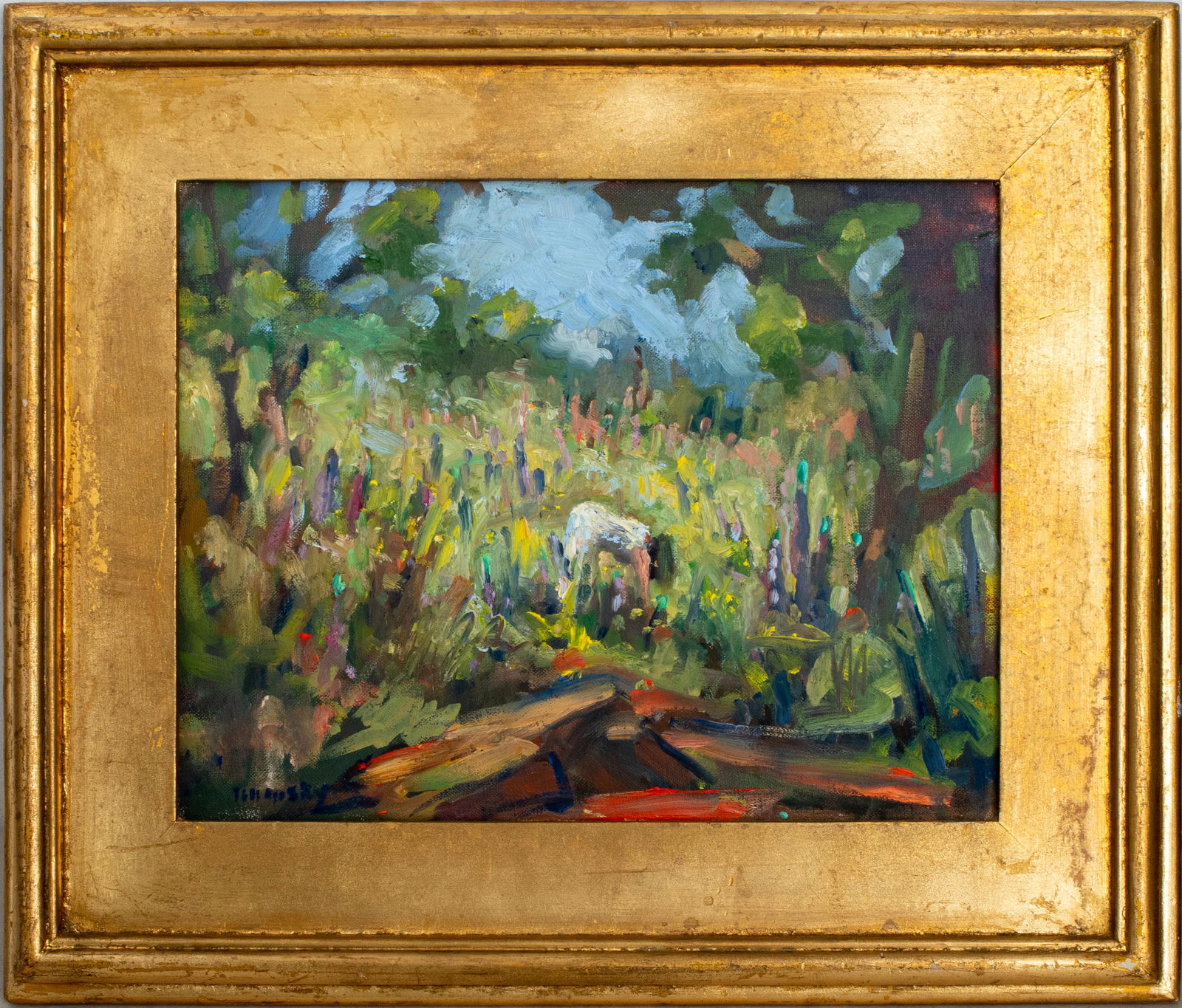 Ted Tihansky Impressionistic Oil on Canvas Board (1 of 11)