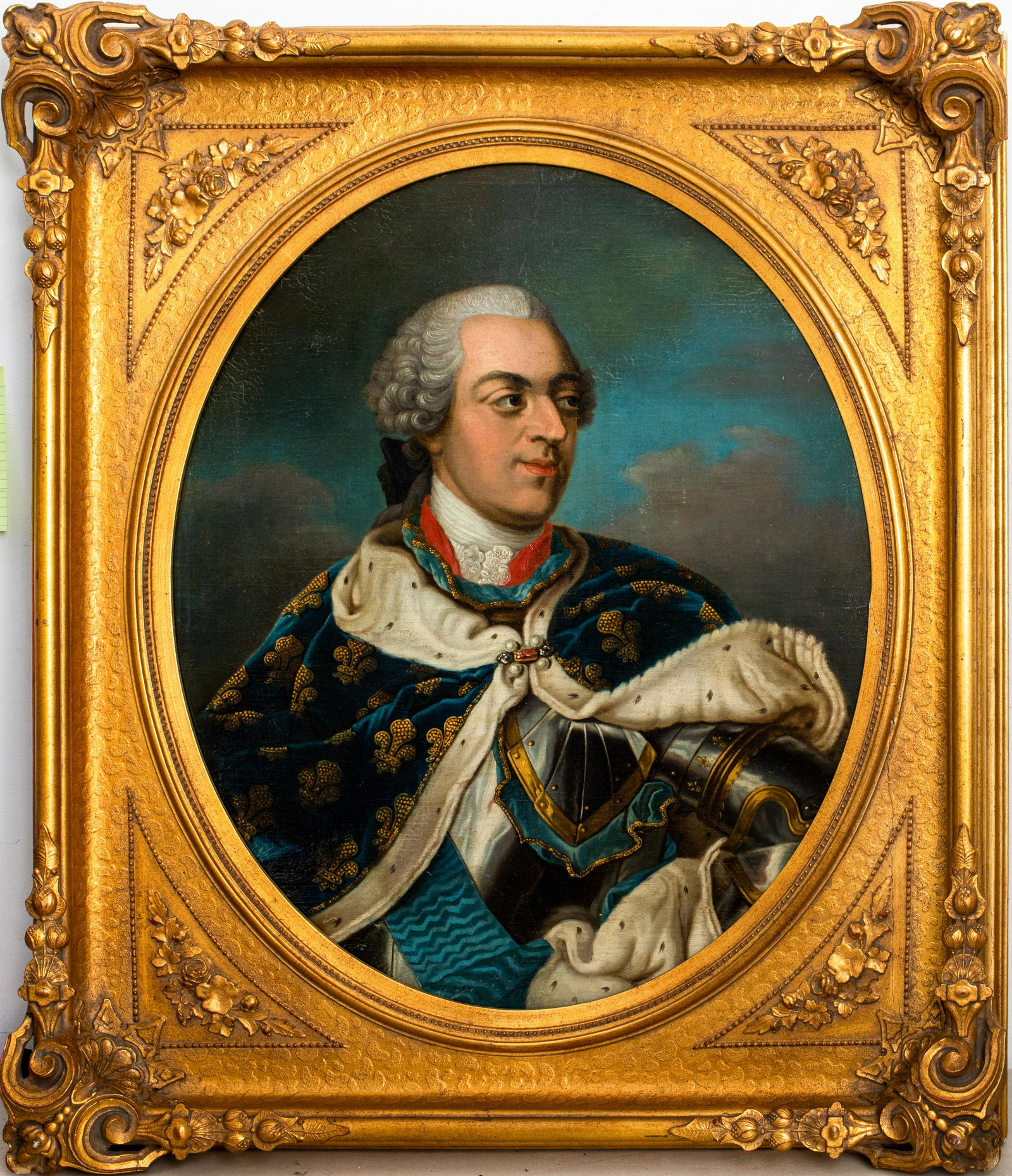 Portrait of Louis XV, Manner of de la Tour, 19 C. (1 of 10)