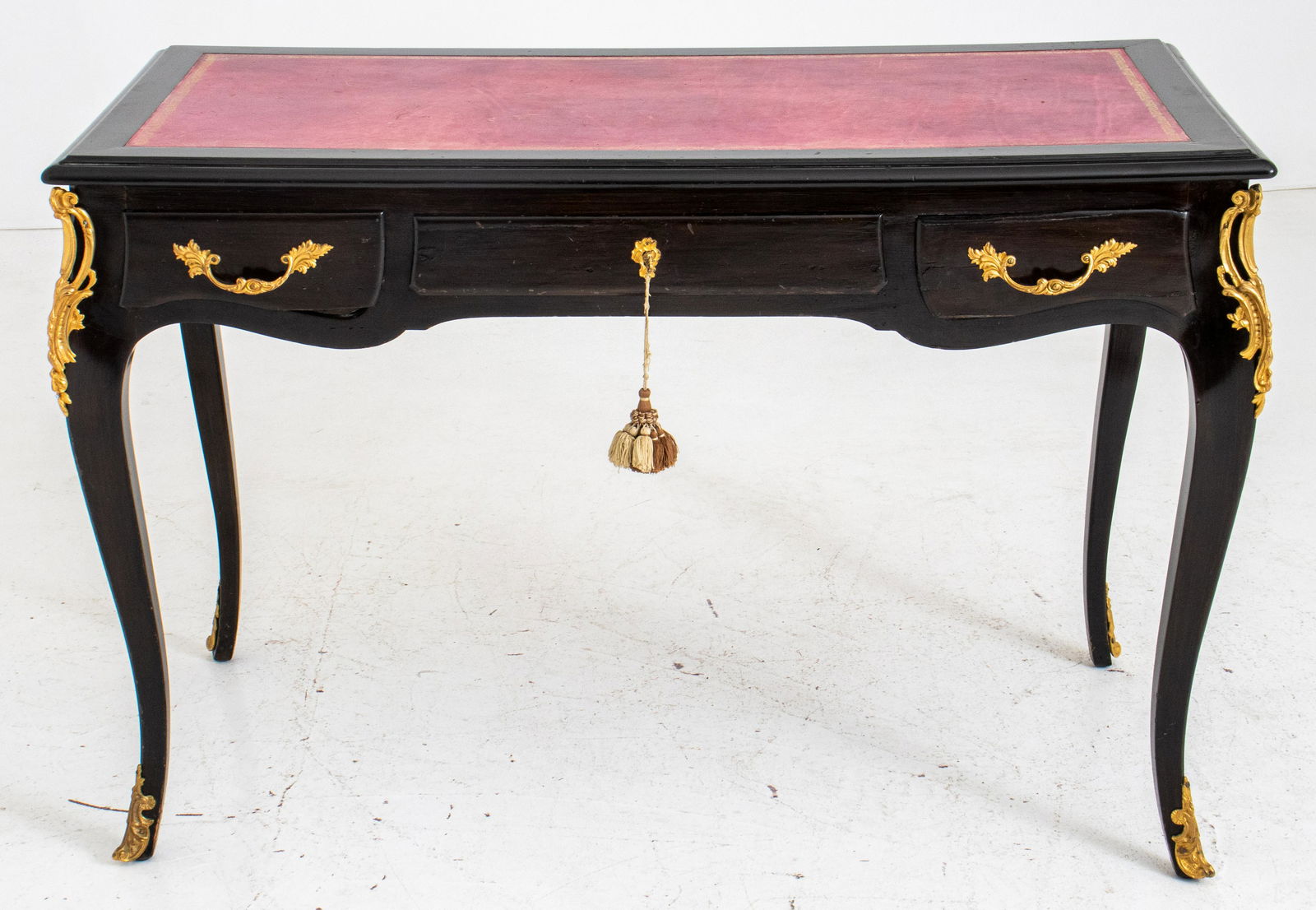 Louis XV Style Ormolu-Mounted Ebonized Bureau Plat (1 of 11)