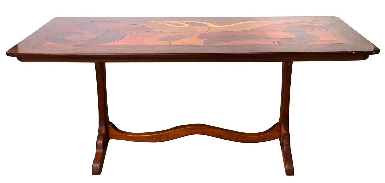 Julius Hatofsky Wood Inlaid Dining Table (1 of 12)