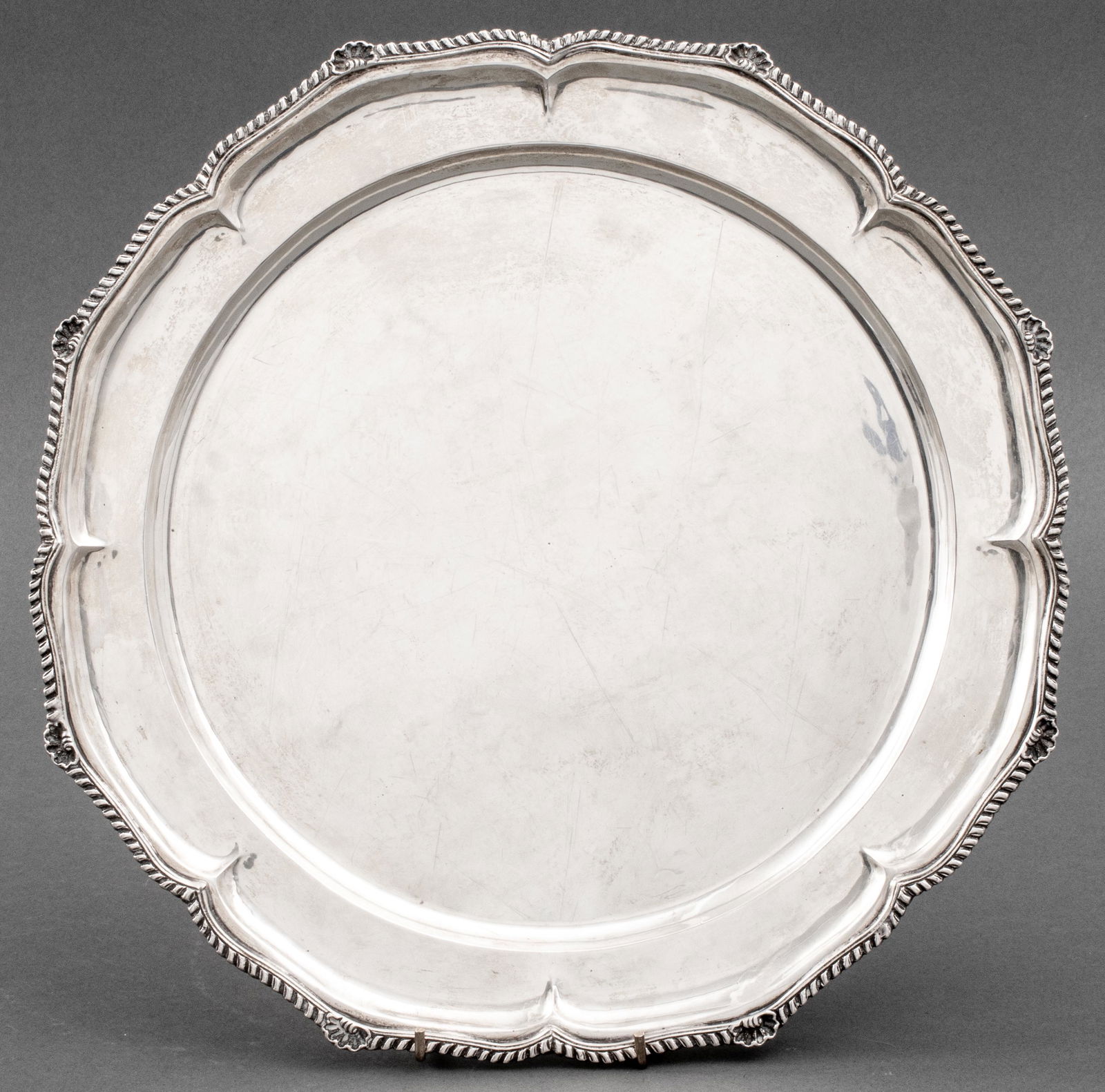Baroque European Style Silver Tray (1 of 8)