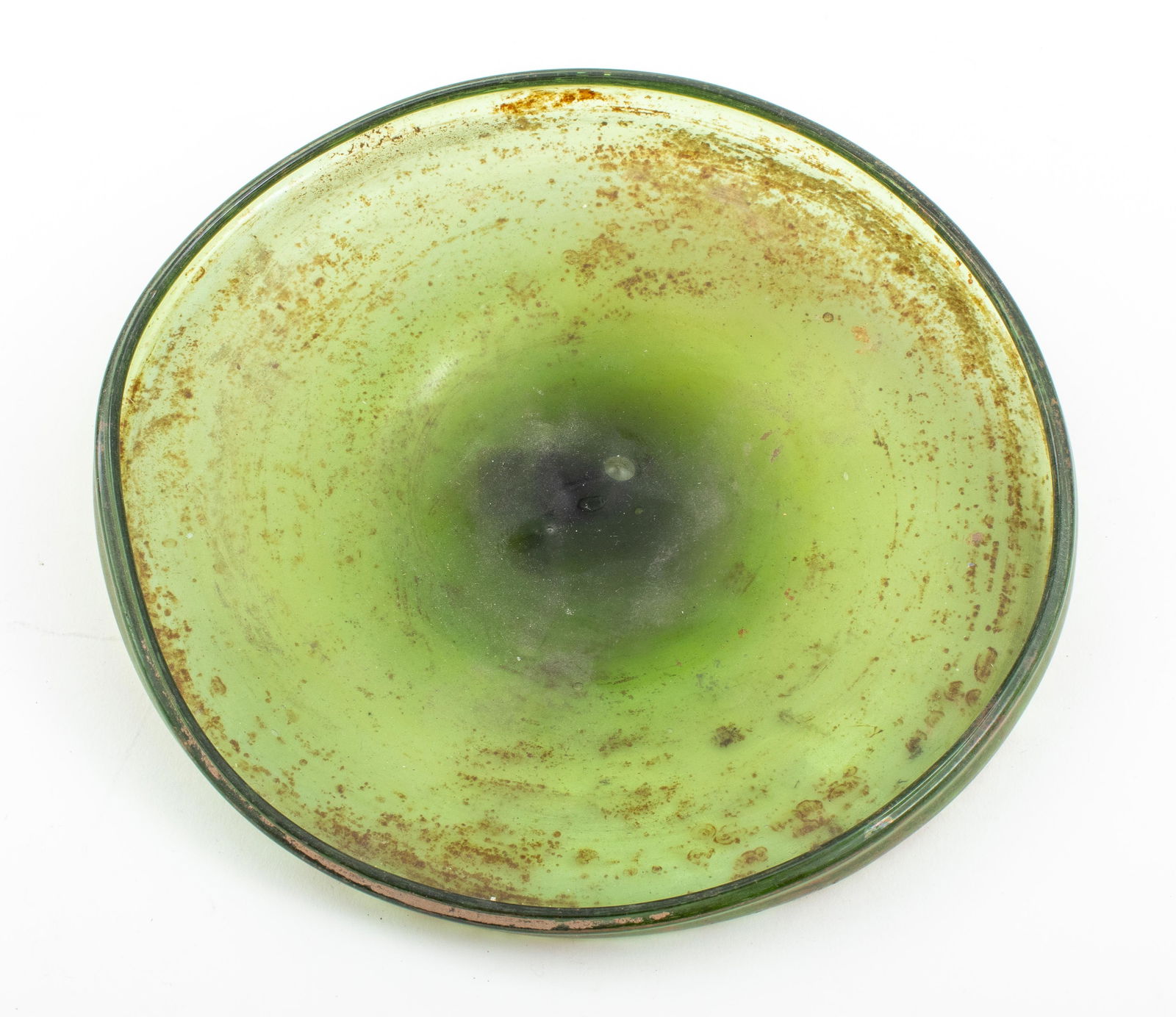 Ancient Coptic Olive Green Glass Plate (1 of 7)