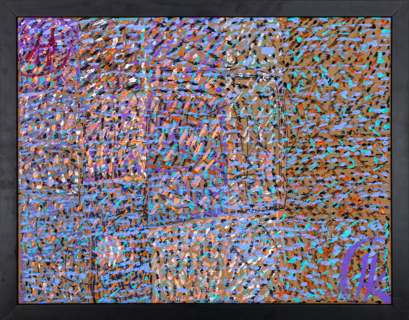 Herman Hershel Kahan Abstract Acrylic on Board (1 of 6)