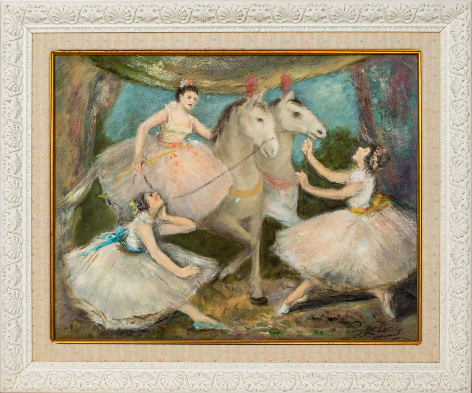 Peggy Dodds Ballerinas & Horses Oil on Canvas (1 of 10)
