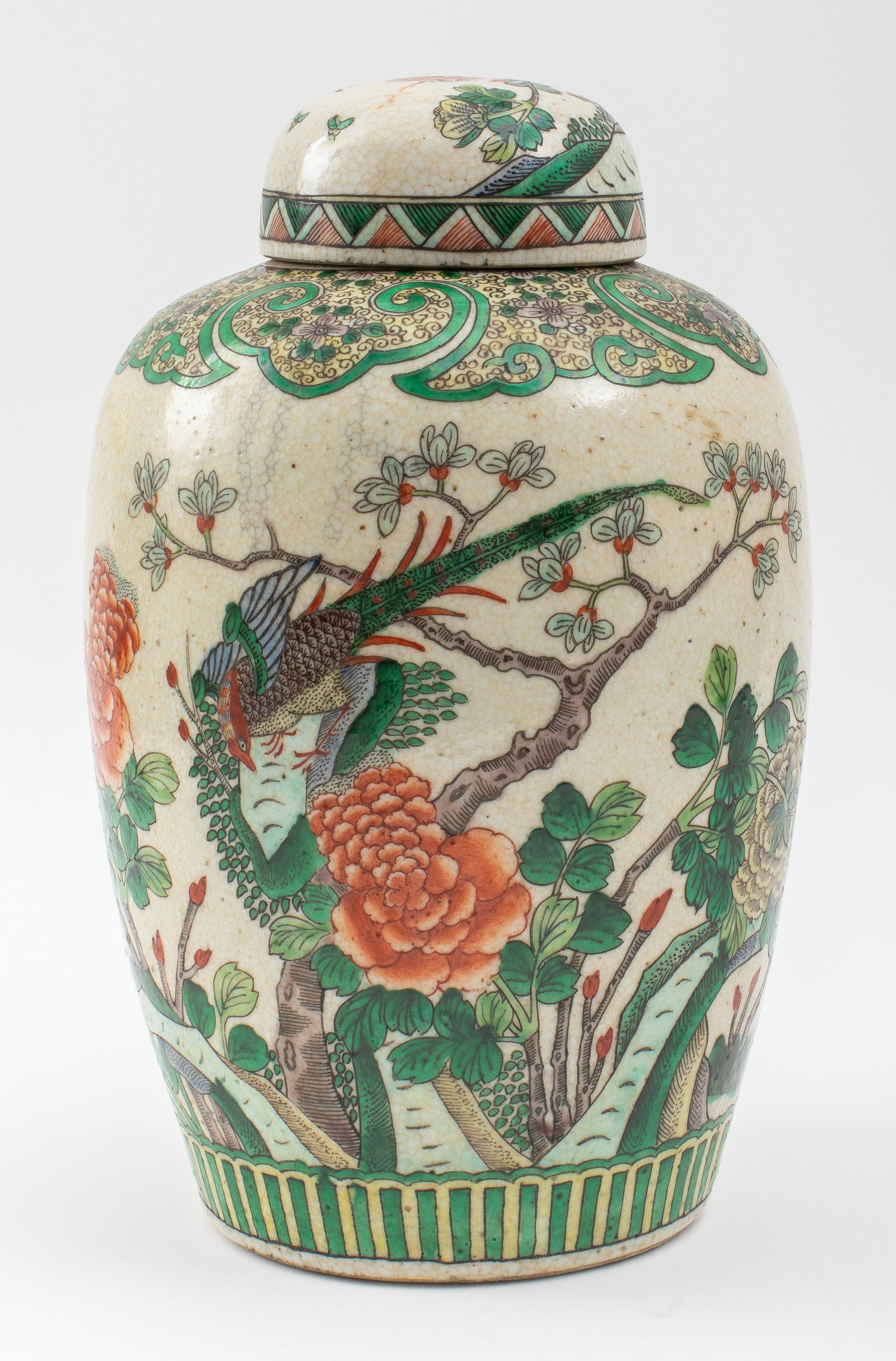 Chinese Famille Verte Porcelain Ginger Jar (1 of 14)