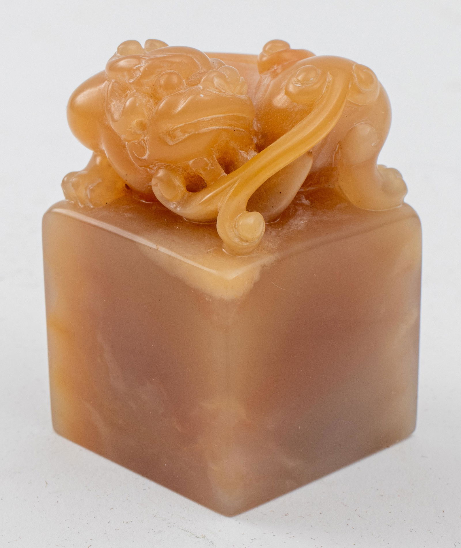 Chinese Carved Agate Foo Lion Chop Seal (1 of 6)